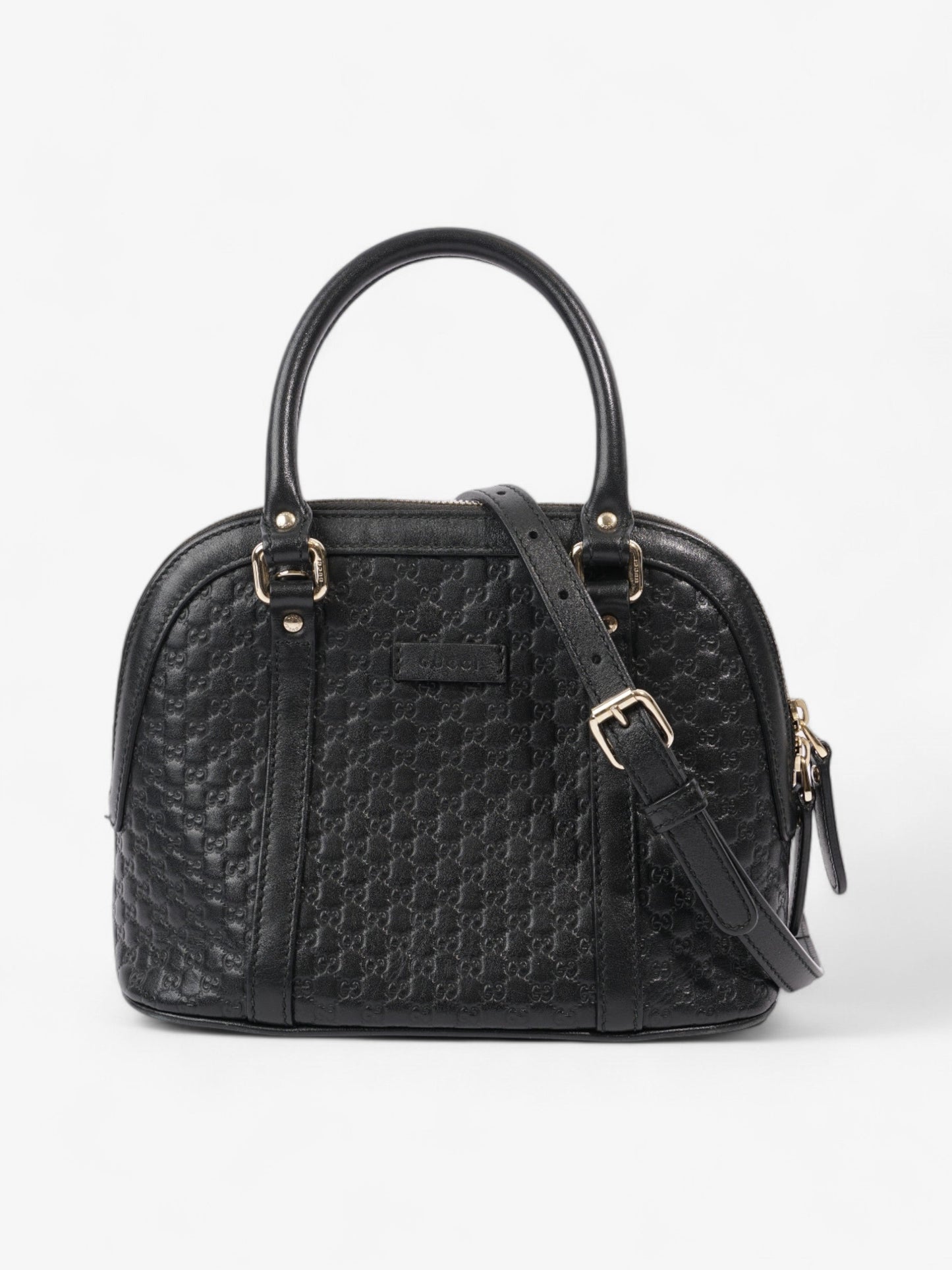 Gucci Guccisima Dome Black Leather Small