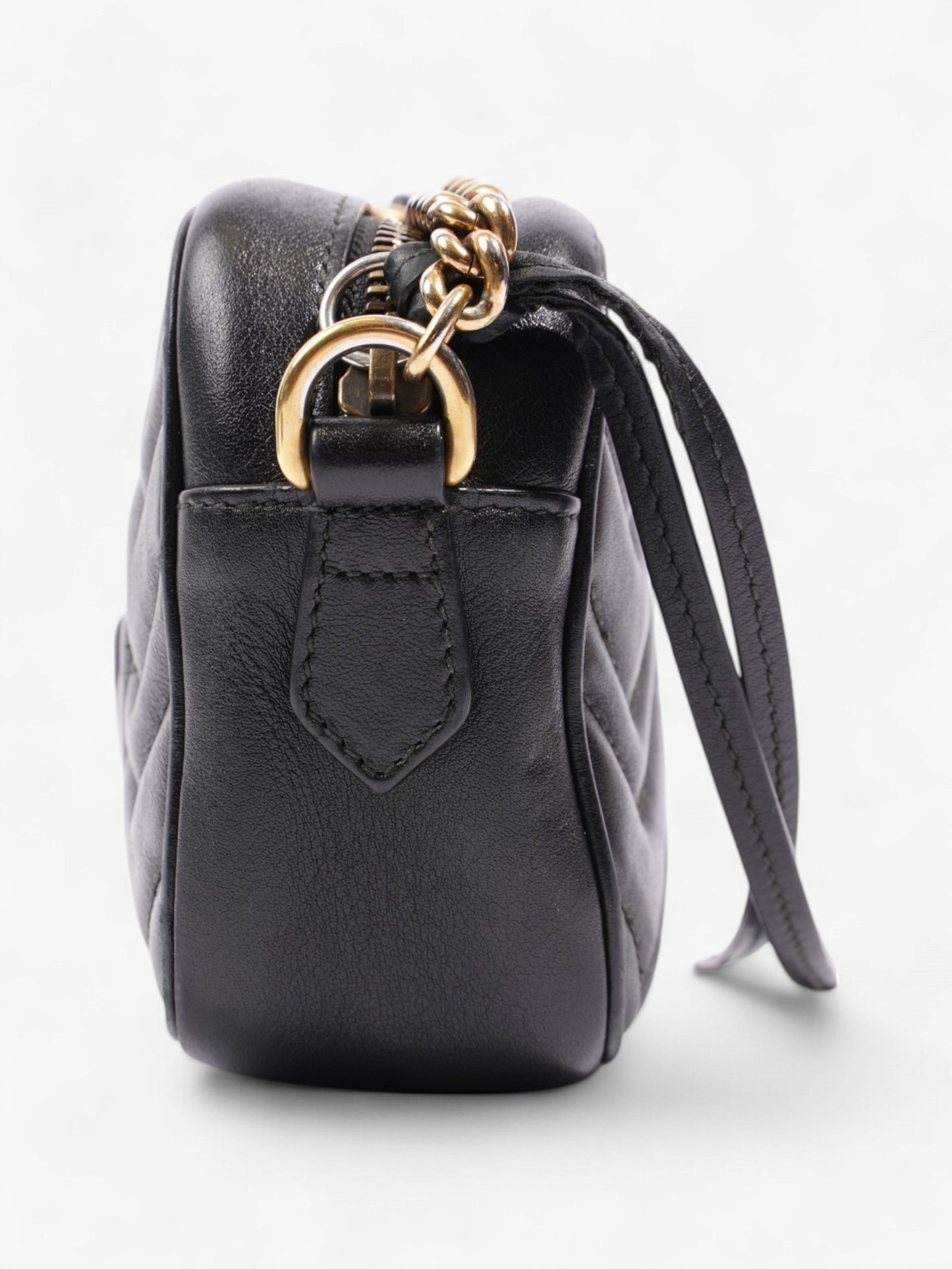 Gucci Marmont Black Matelasse Leather Mini
