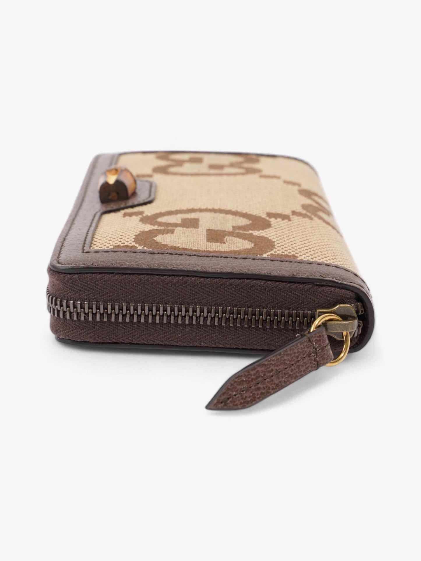 Gucci Diana Continental Wallet Beige / Brown Canvas