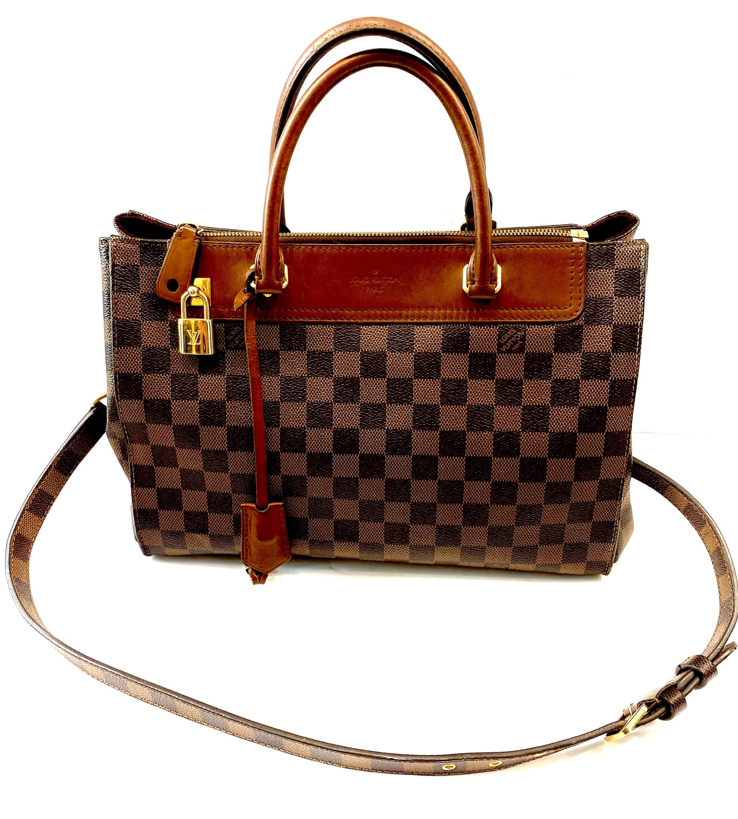 LOUIS VUITTON DAMIER EBENE GREENWICH SHOULDER BAG
