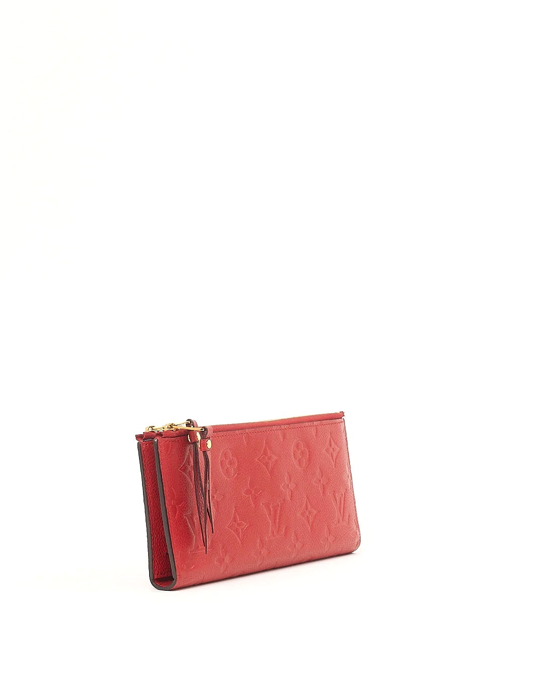 LOUIS VUITTON EMPREINTE LEATHER ADELE WALLET CHERRY