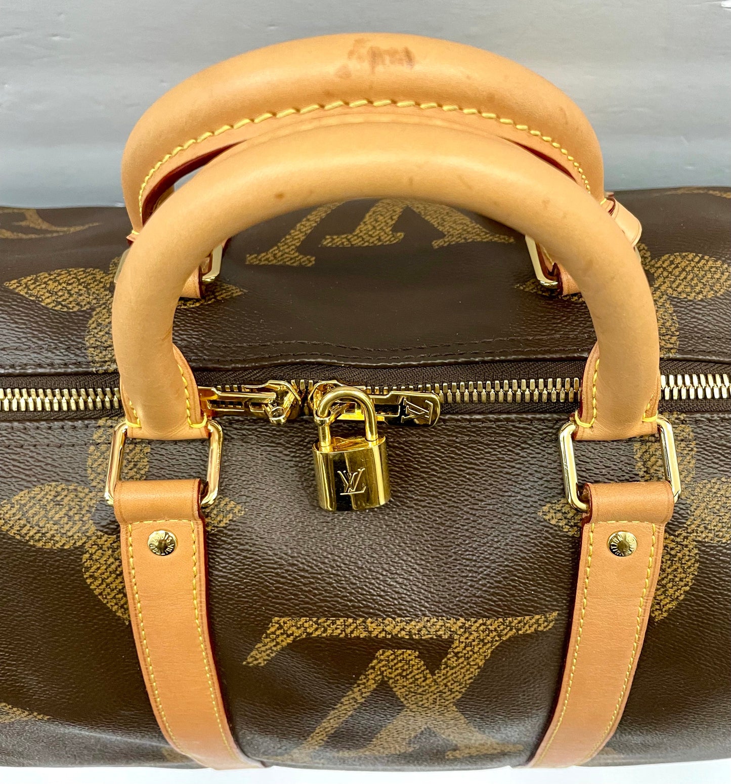 LOUIS VUITTON REVERSE GIANT MONOGRAM KEEPALL BANDOULIERE 50 BAG