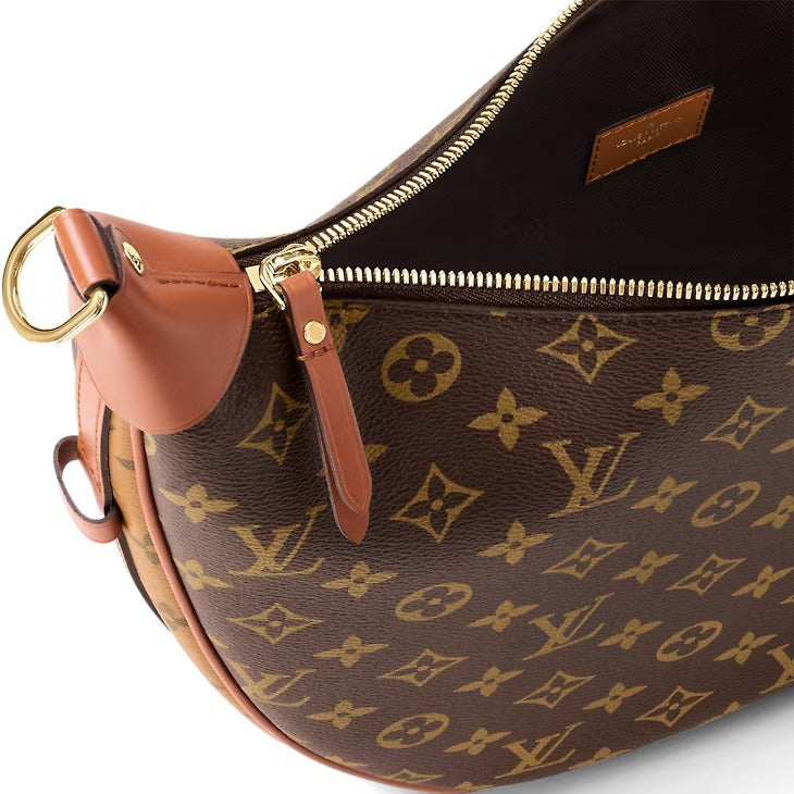 LOUIS VUITTON REVERSE MONOGRAM LOOP HOBO BAG WITH POCHETTE