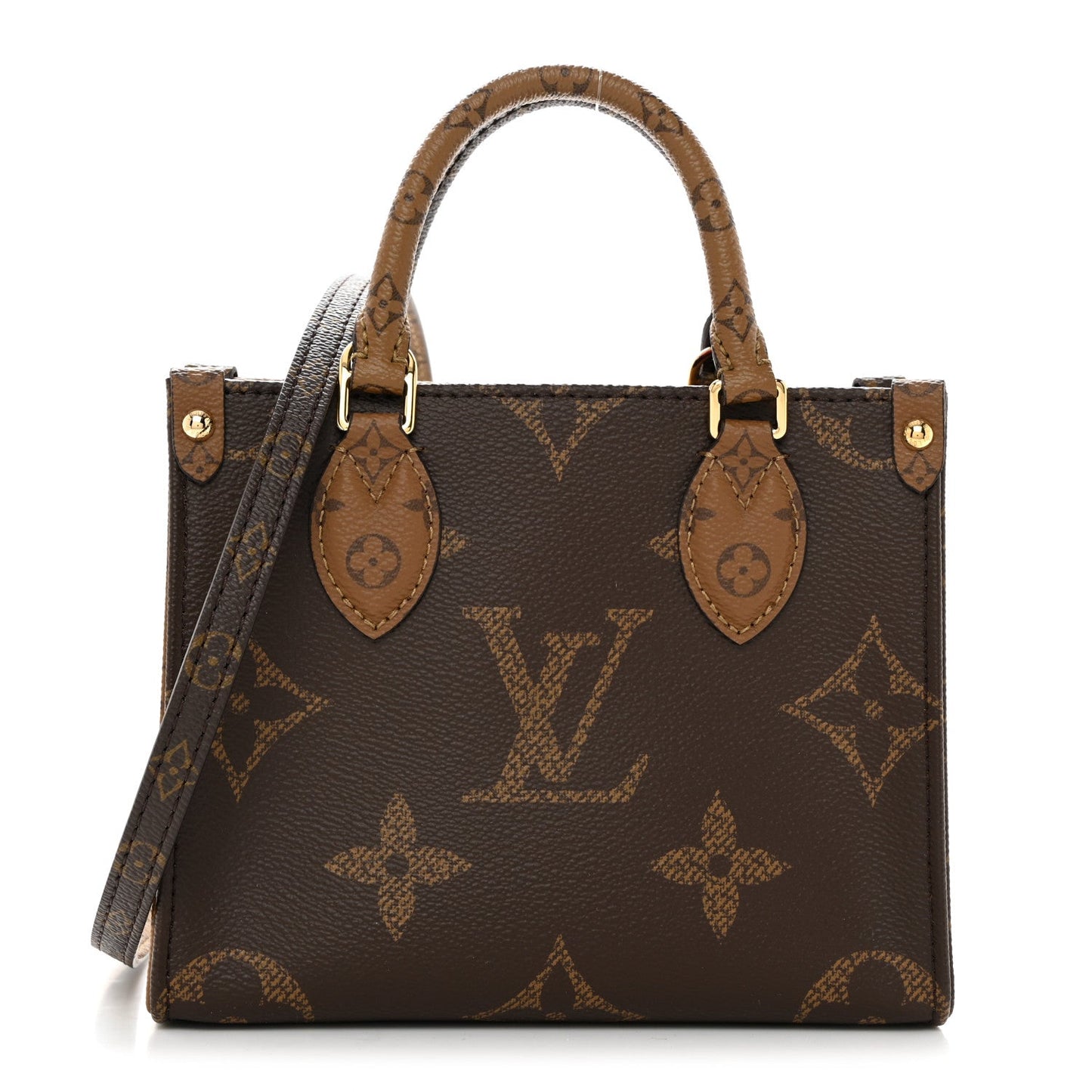 LOUIS VUITTON REVERSE MONOGRAM GIANT "ONTHEGO" BB TOTE BAG