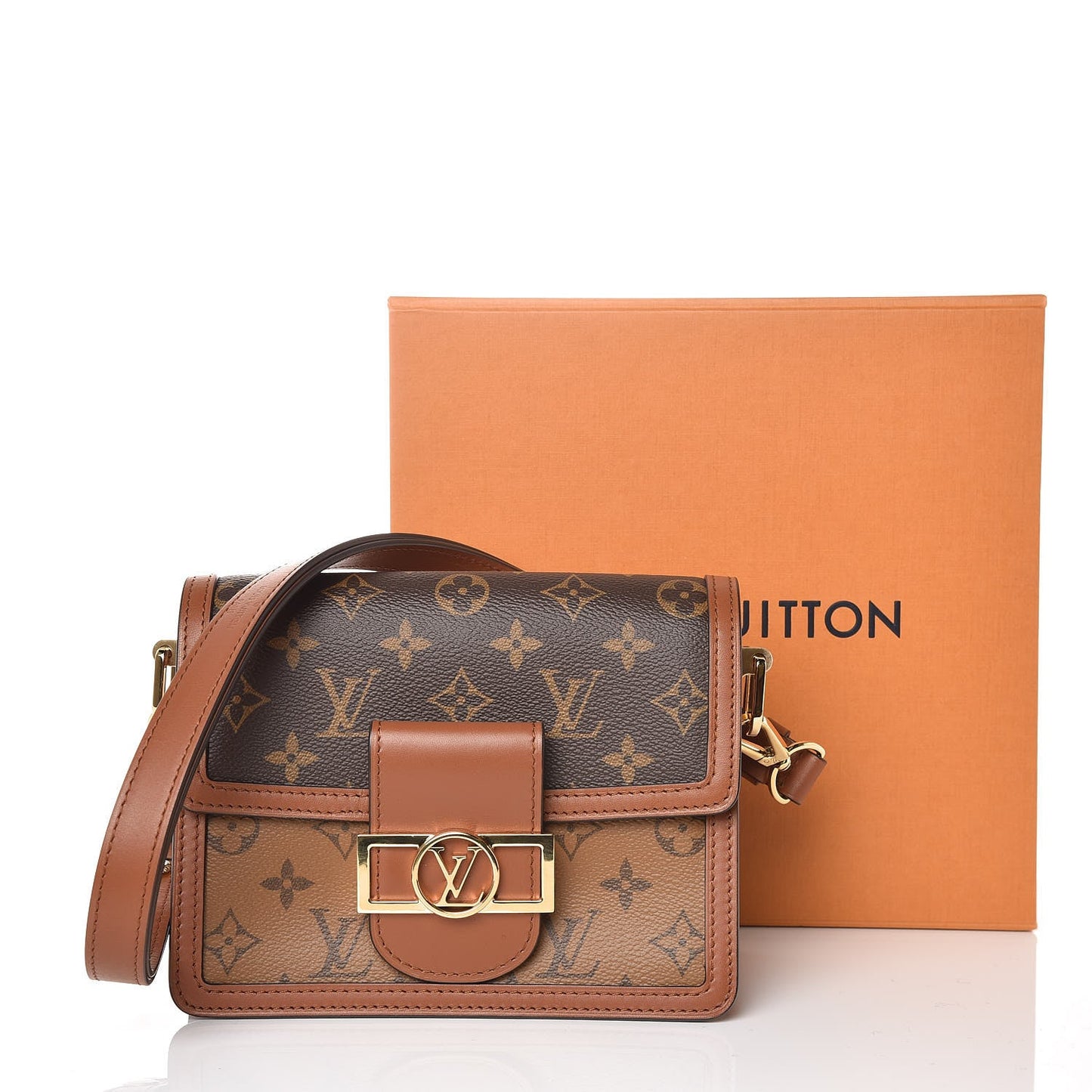 LOUIS VUITTON REVERSE MONOGRAM MINI DAUPHINE BAG