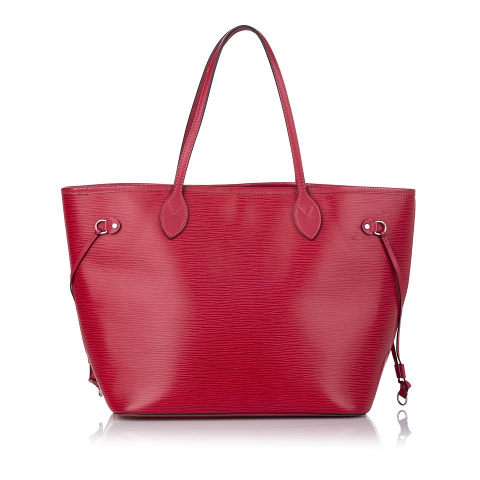 LOUIS VUITTON NEVERFULL EPI LEATHER MM W/ POUCH