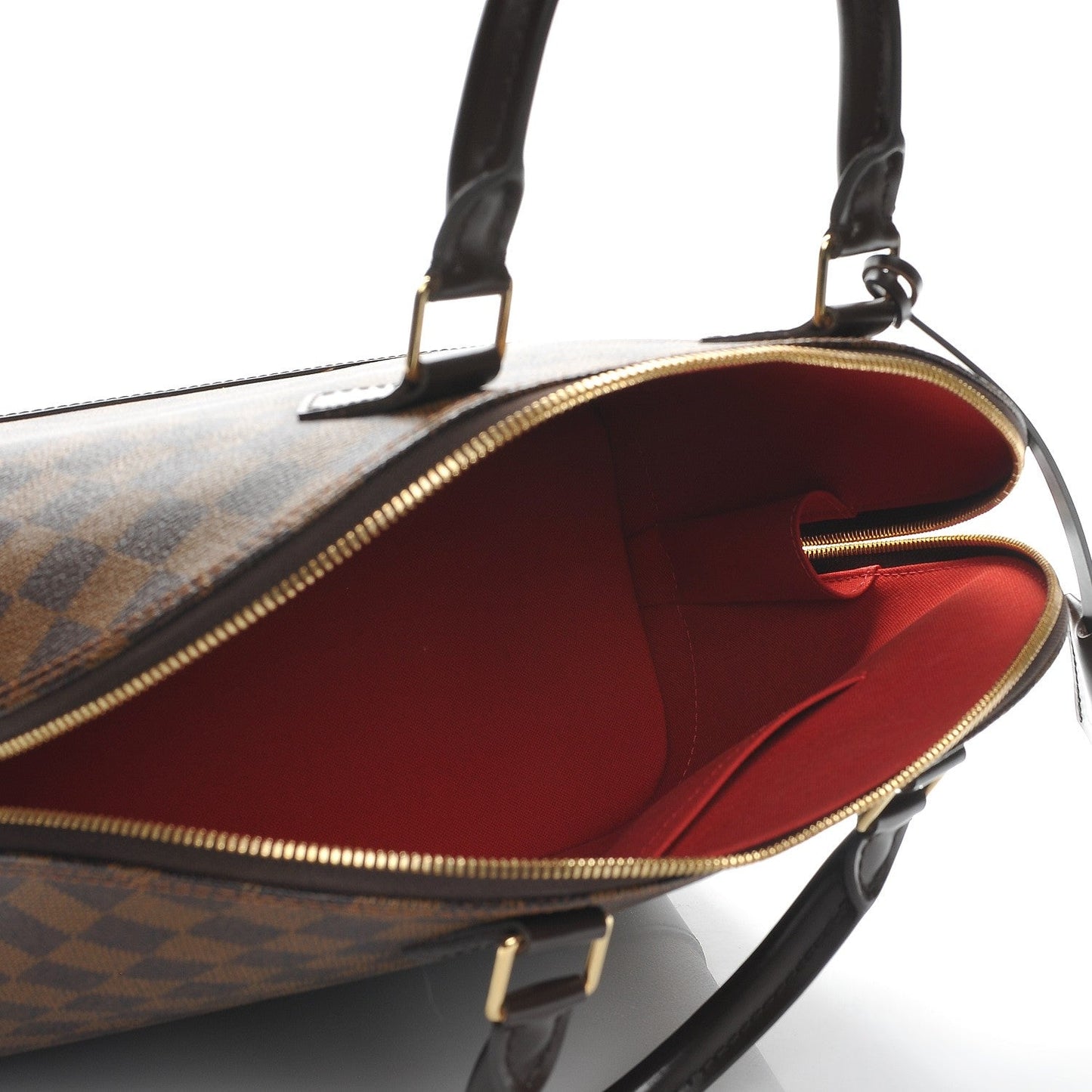 LOUIS VUITTON DAMIER EBENE ALMA MM HANDBAG