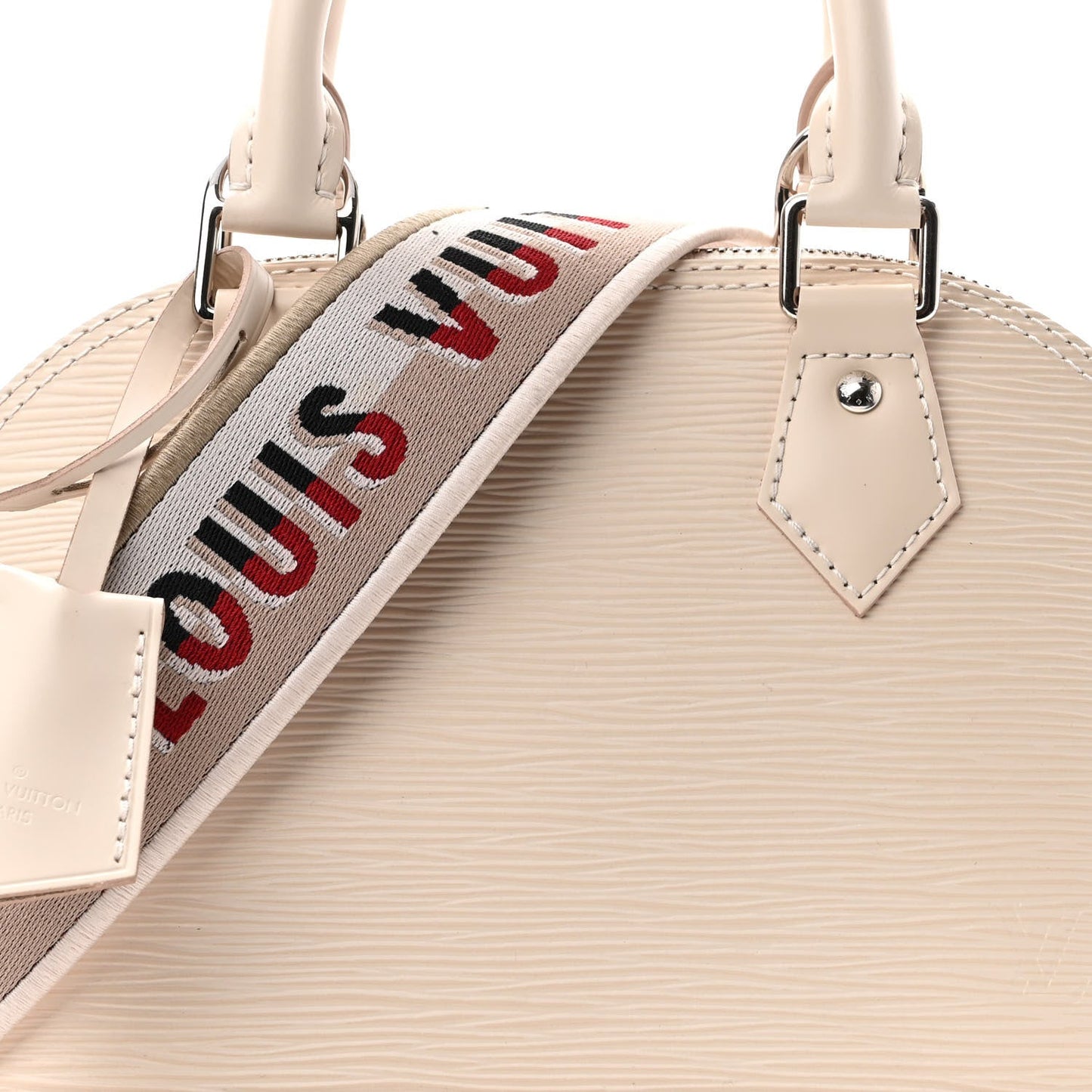 LOUIS VUITTON EPI LEATHER ALMA BB WHITE QUAERZ