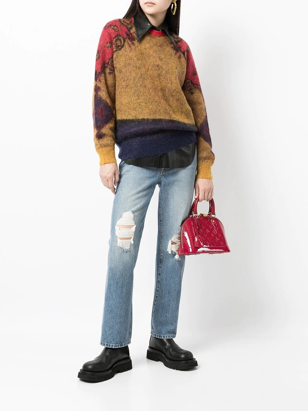 LOUIS VUITTON MONOGRAM VERNIS ALMA BB MAGENTA