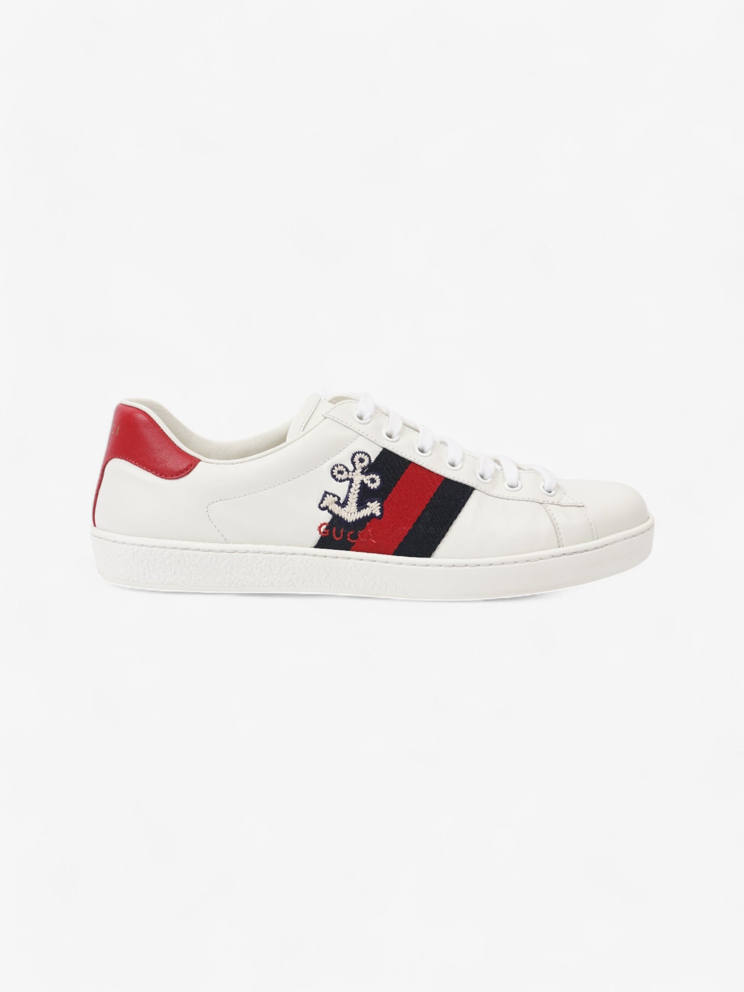 Gucci Ace Sneakers White / Red / Blue Leather EU 43 UK 9