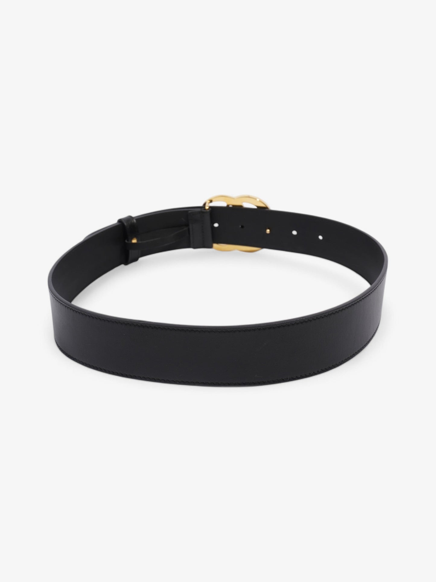 Gucci GG Marmont Belt Black / Gold Leather 75cm / 30"