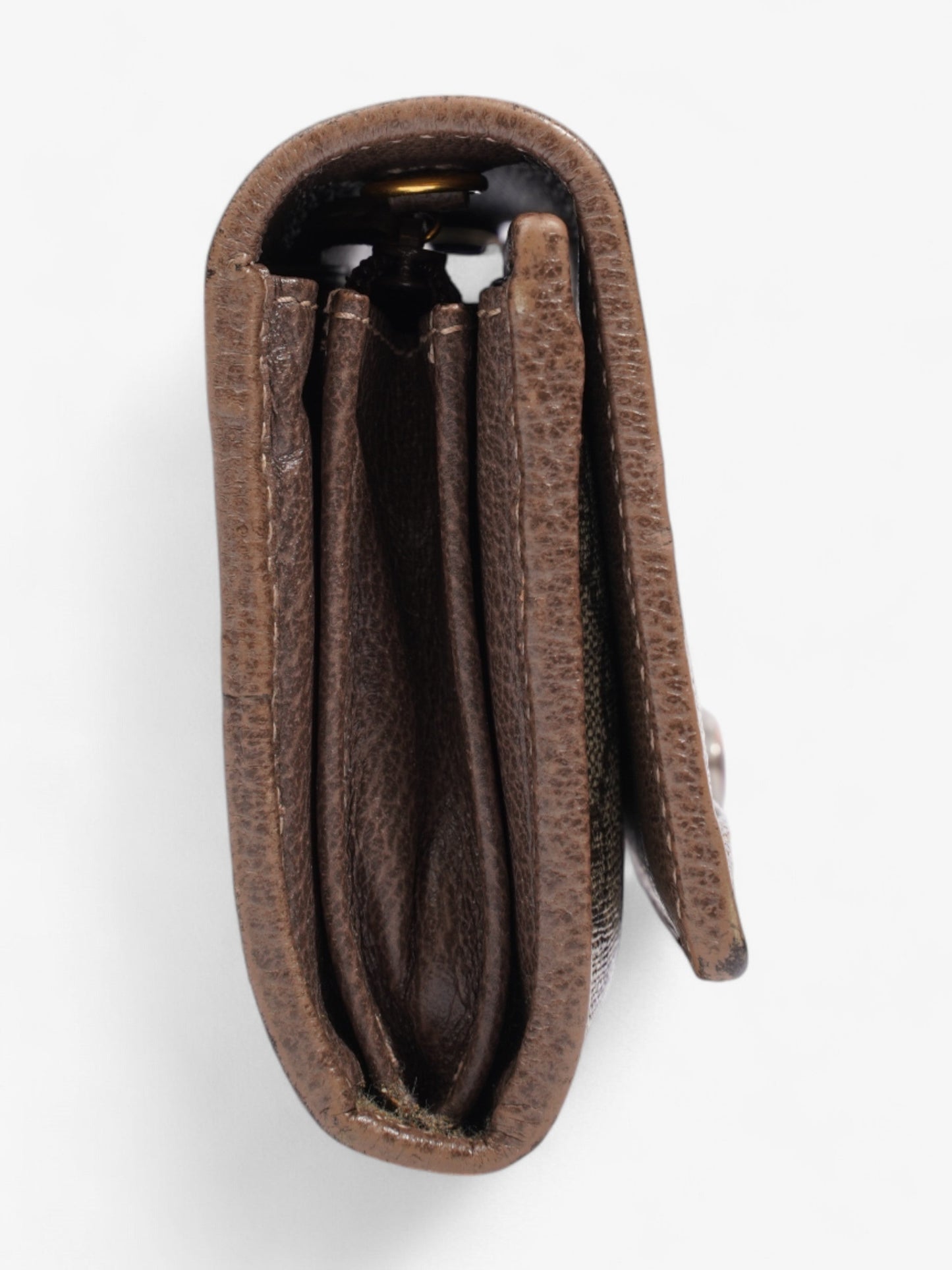 Gucci Ophidia Wallet GG Supreme / Green / Red Coated Canvas