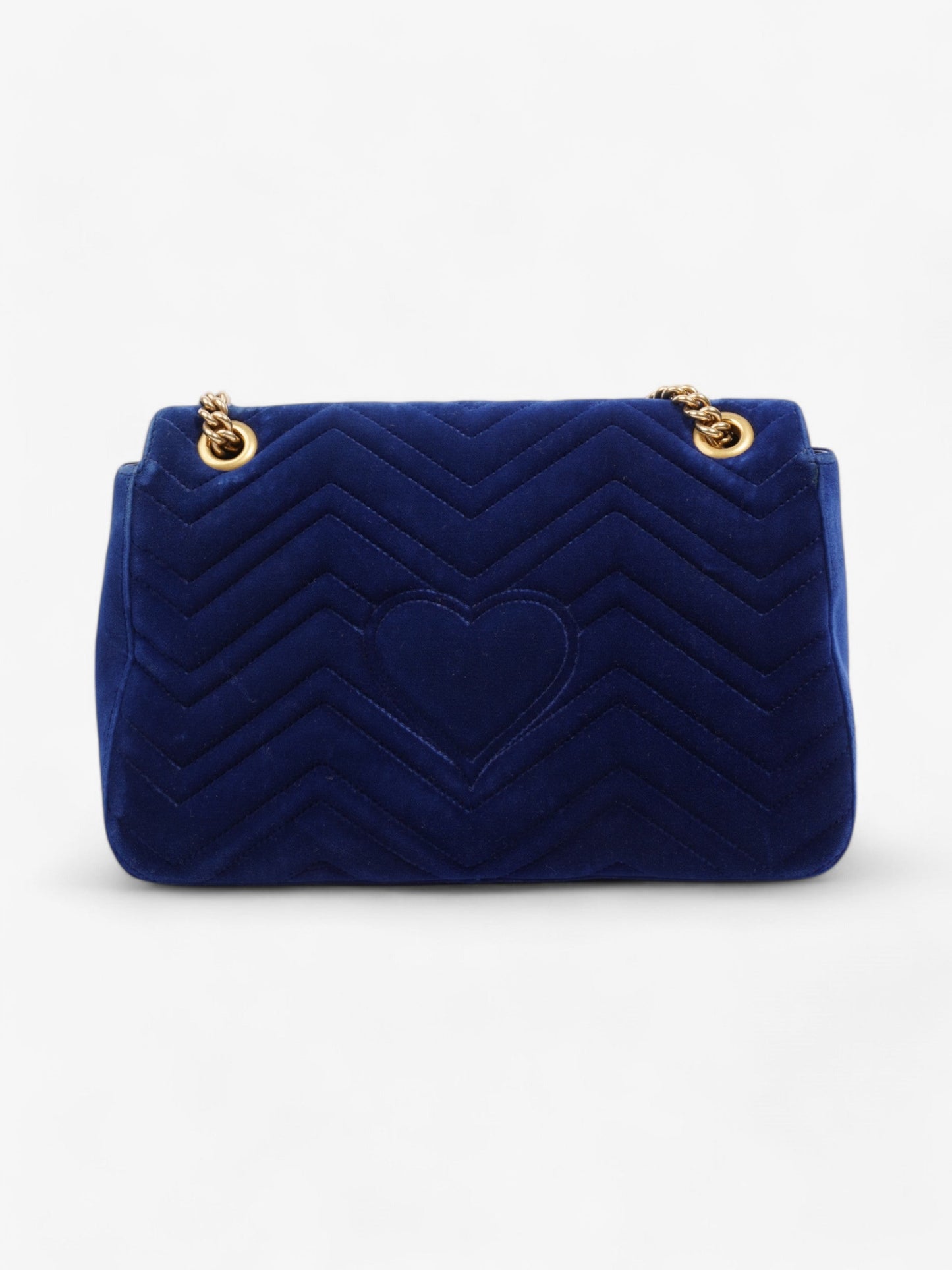 Gucci GG Marmont Royal Blue Velvet Large