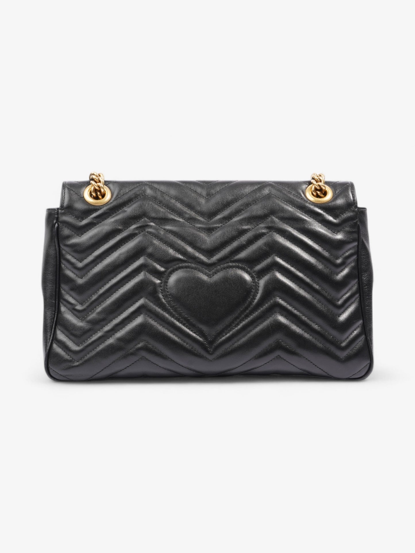 Gucci GG Marmont Black Matelasse Leather Medium