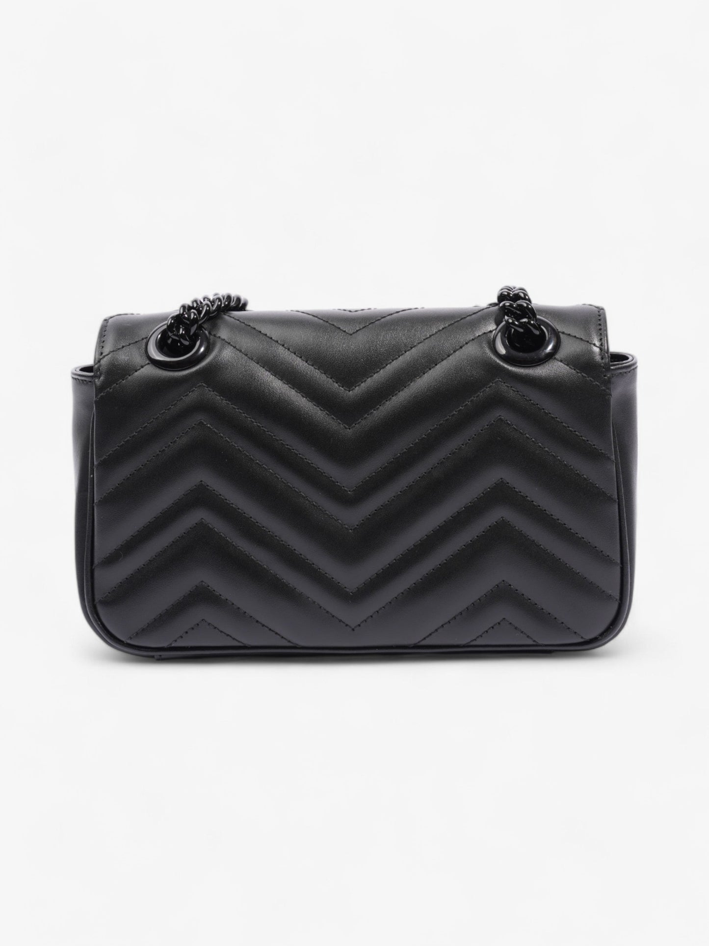 Gucci GG Marmont Black Matelasse Leather Mini