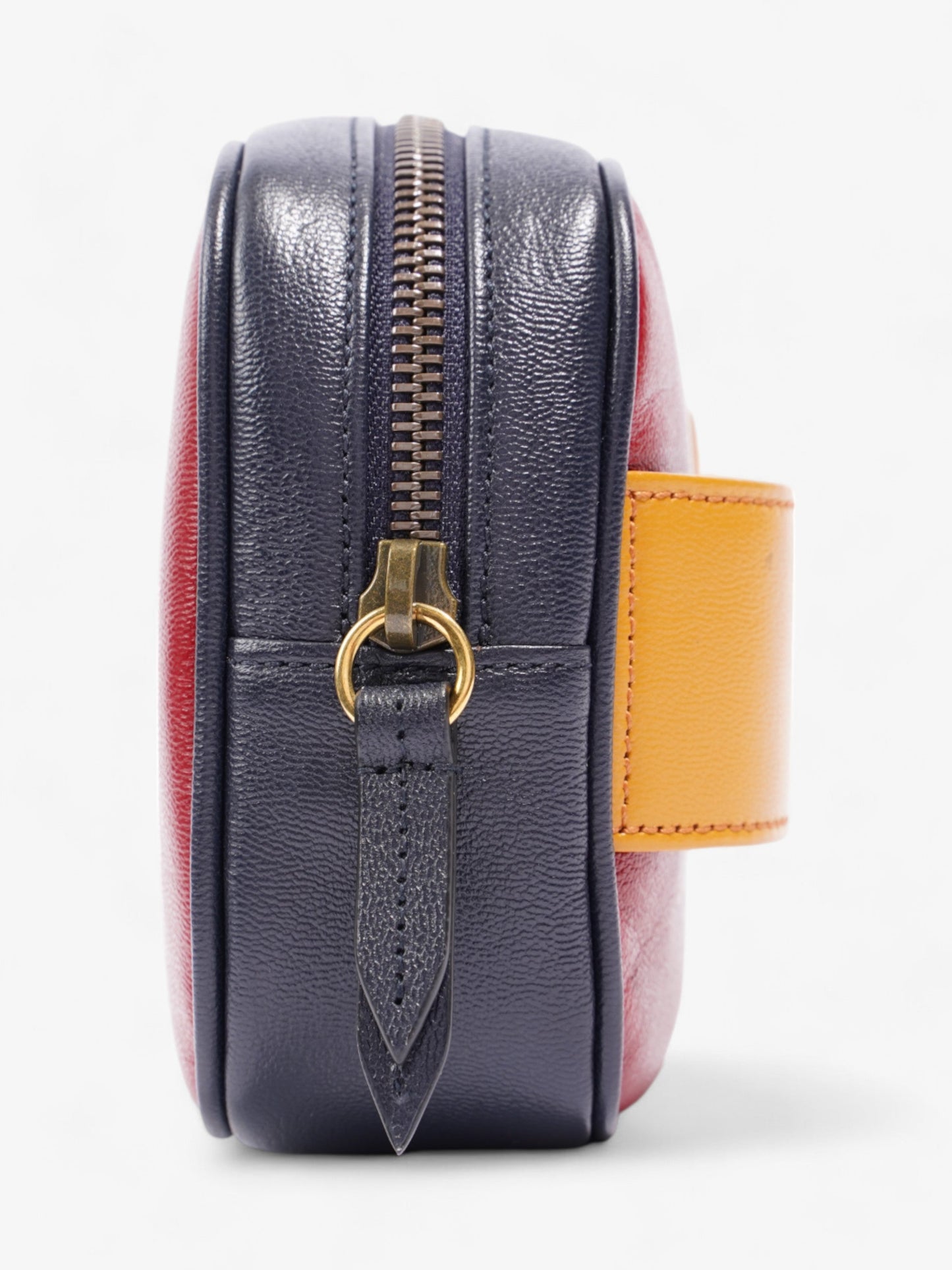 Gucci New Sakai Dahlia Cherry Red / Yellow / Blue Leather