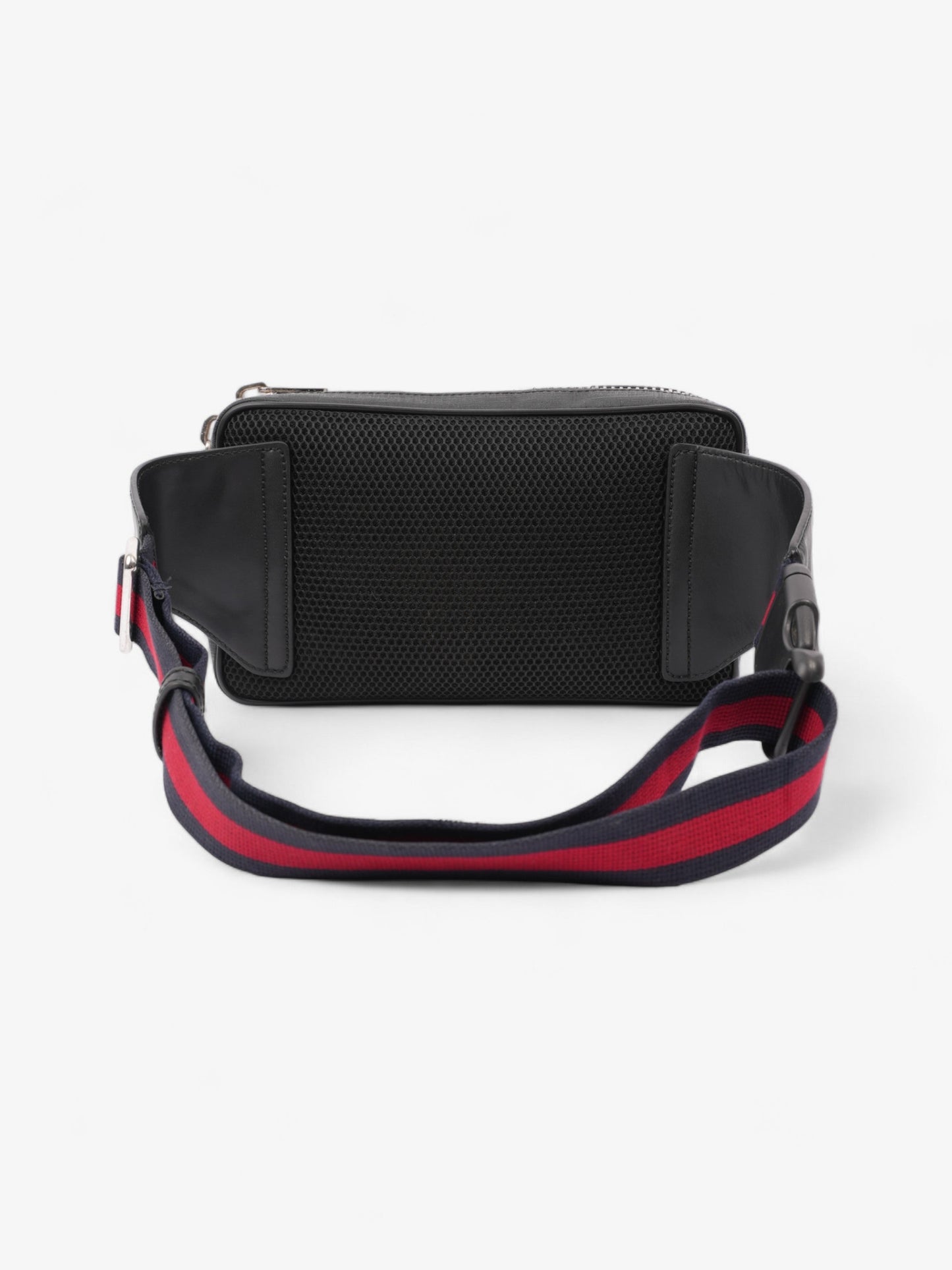 Gucci Web Belt Bag GG Supreme / Red / Blue Coated Canvas
