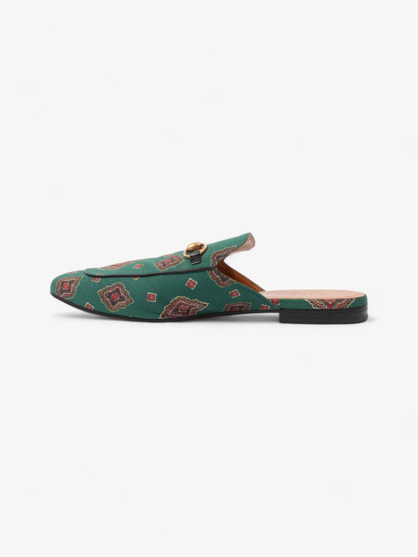Gucci Princetown Loafer Green / Red Canvas EU 44 UK 10