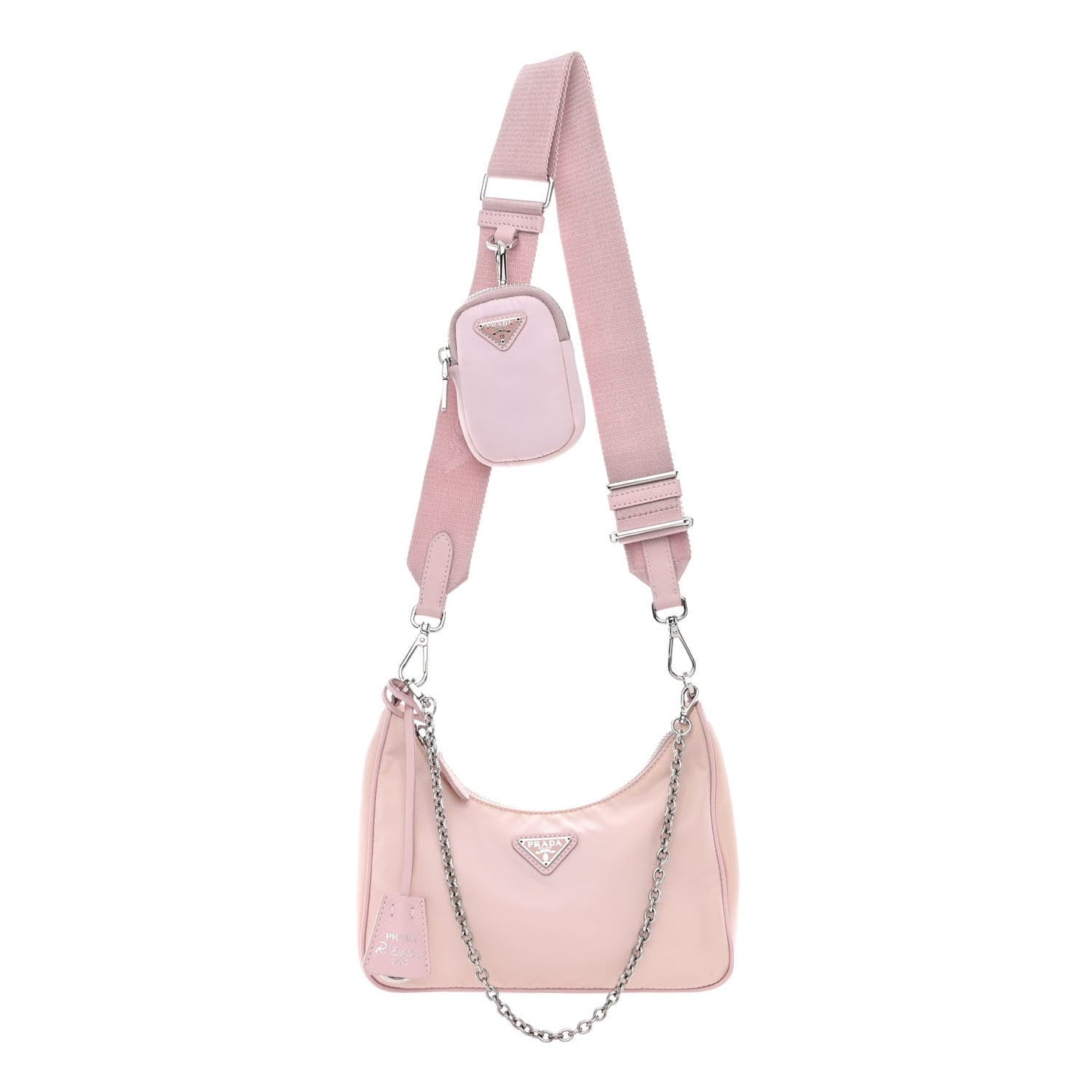 PRADA RE-EDITION 2005 ALABSTER NYLON CROSSBODY BAG