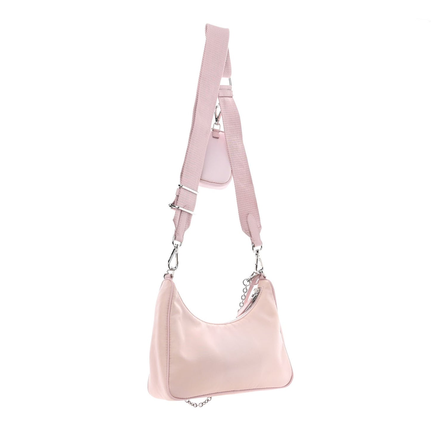 PRADA RE-EDITION 2005 ALABSTER NYLON CROSSBODY BAG