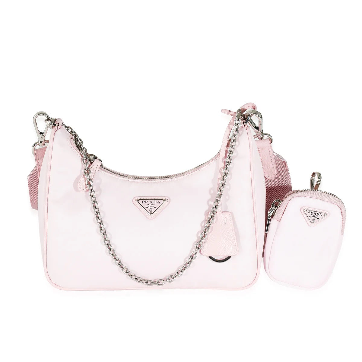 PRADA RE-EDITION 2005 ALABSTER NYLON CROSSBODY BAG