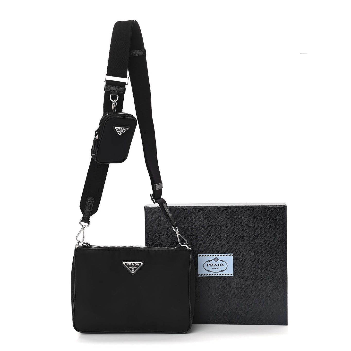 PRADA RE-EDITION SAFFIANO LEATHER SMALL CROSSBODY BAG