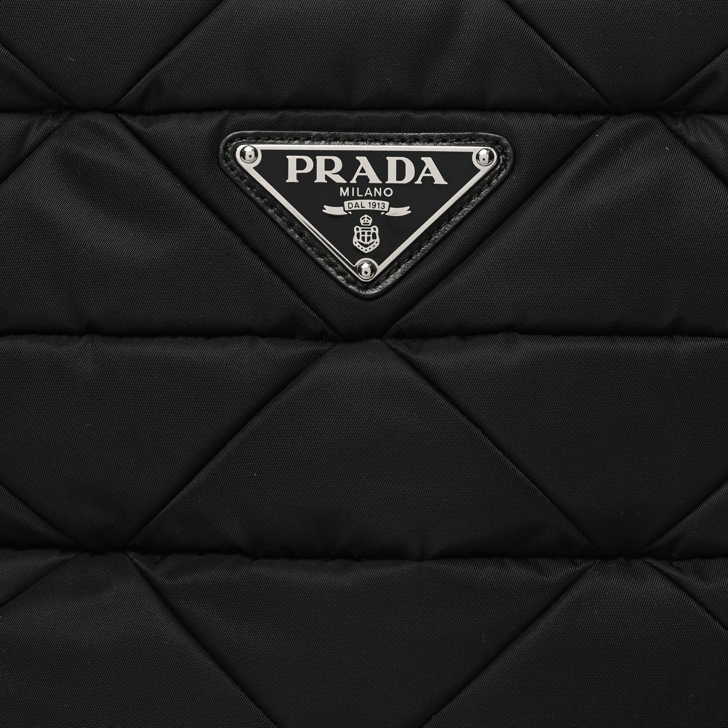 PRADA RE-NYLON TESSUTO NAPPA QUILTED PADDED ZIP TOTE BAG