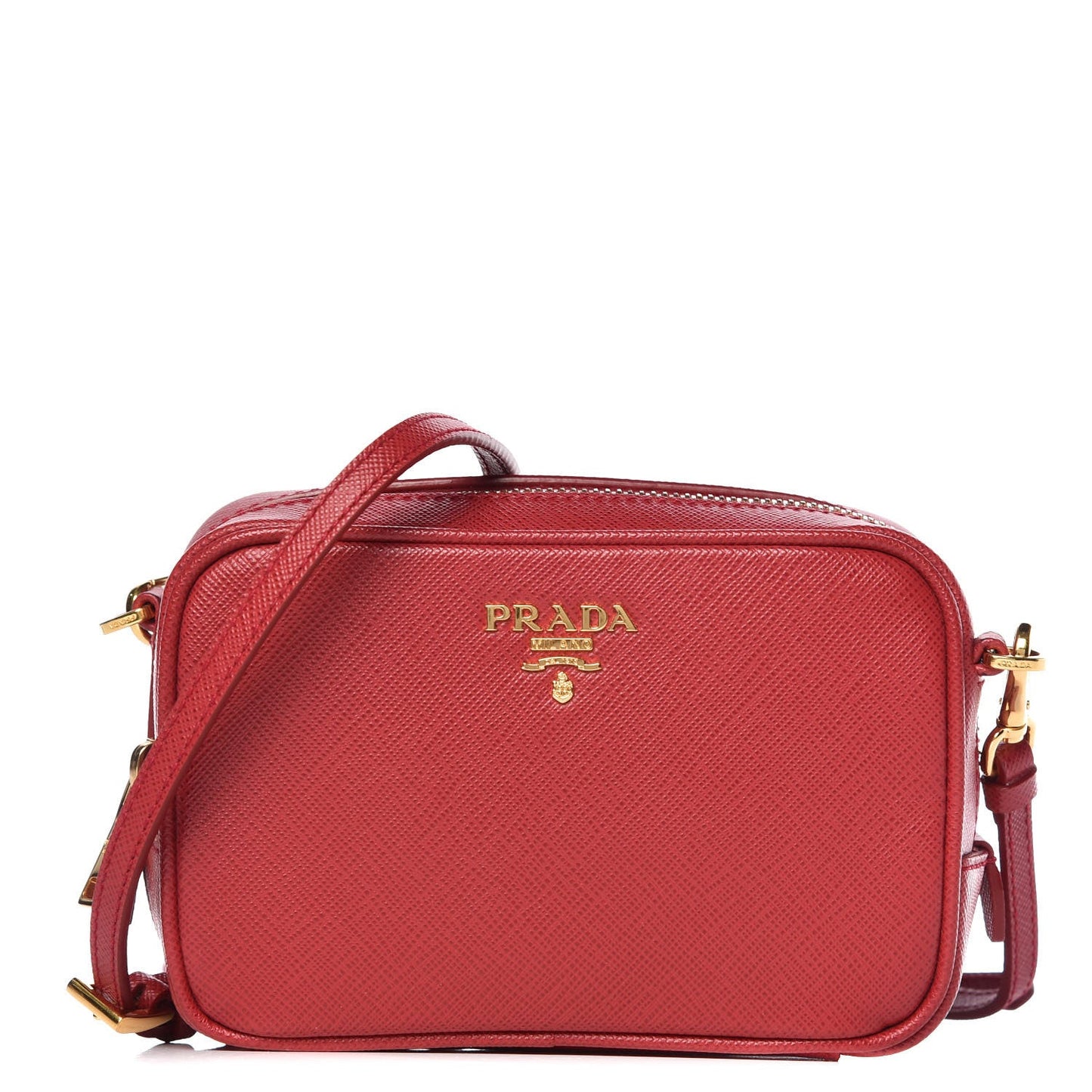 PRADA SAFFIANO LEATHER MINI CAMERA CROSSBODY BAG