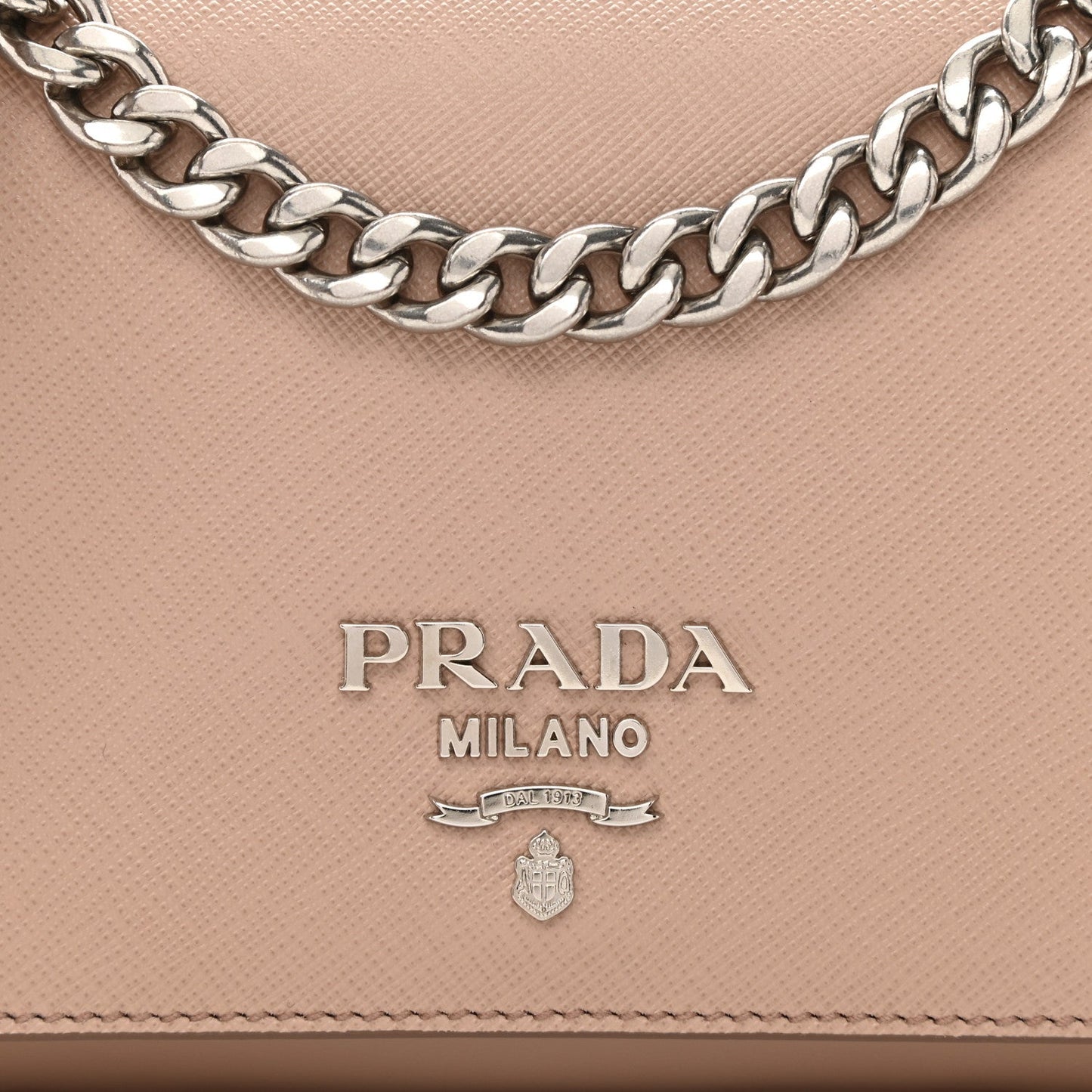 PRADA SOFT CALFSKIN CHAIN SHOULDER BAG