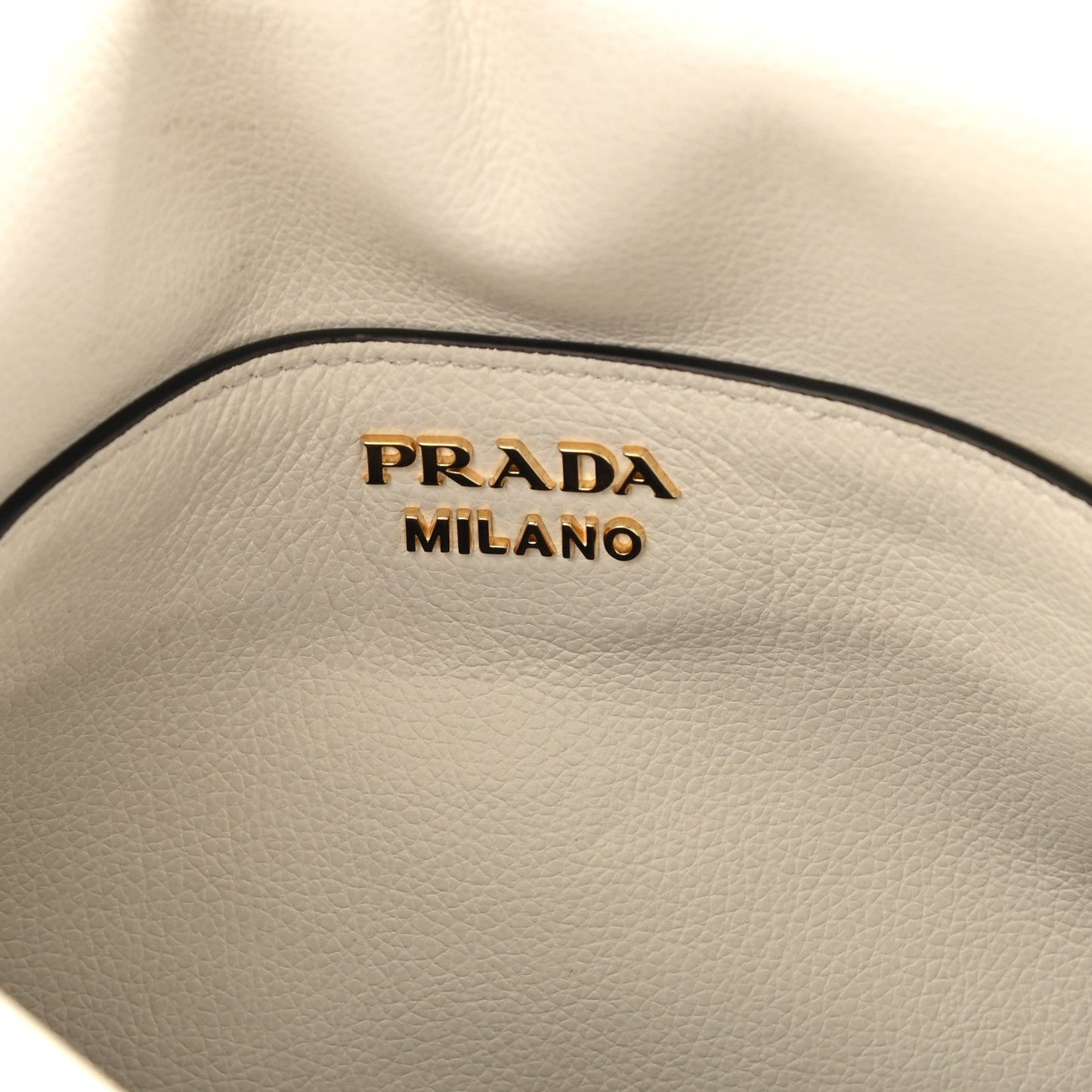 PRADA VITELLO DAINO LEATHER CROSSBODY FLAP BAG
