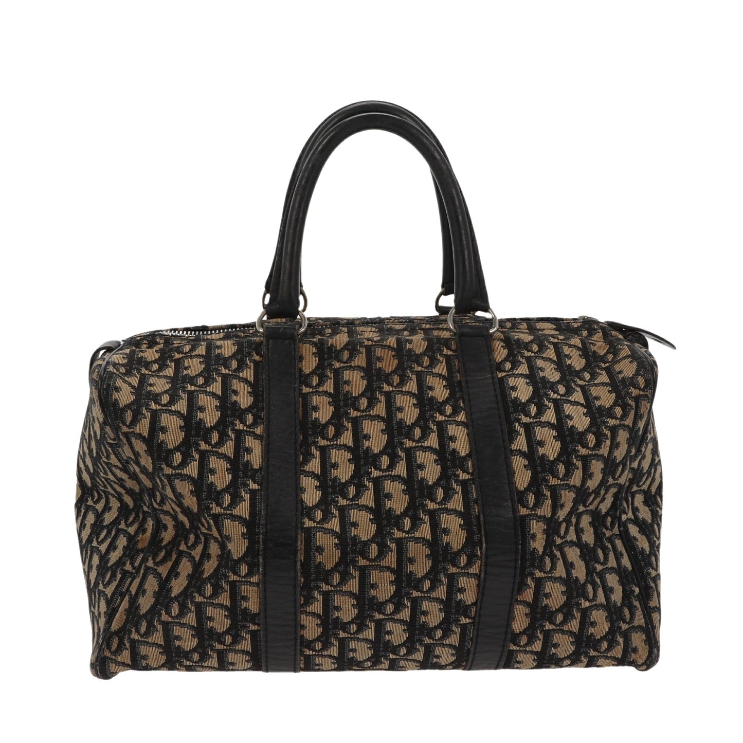 CHRISTIAN DIOR Bowling Handbag in Blue Fabric