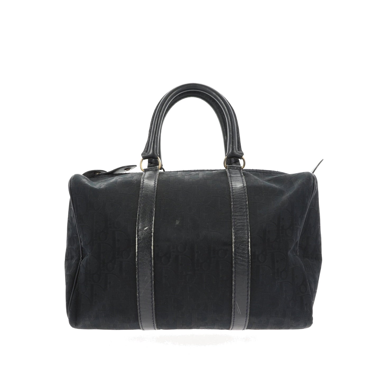 CHRISTIAN DIOR Bowling Handbag in Blue Fabric