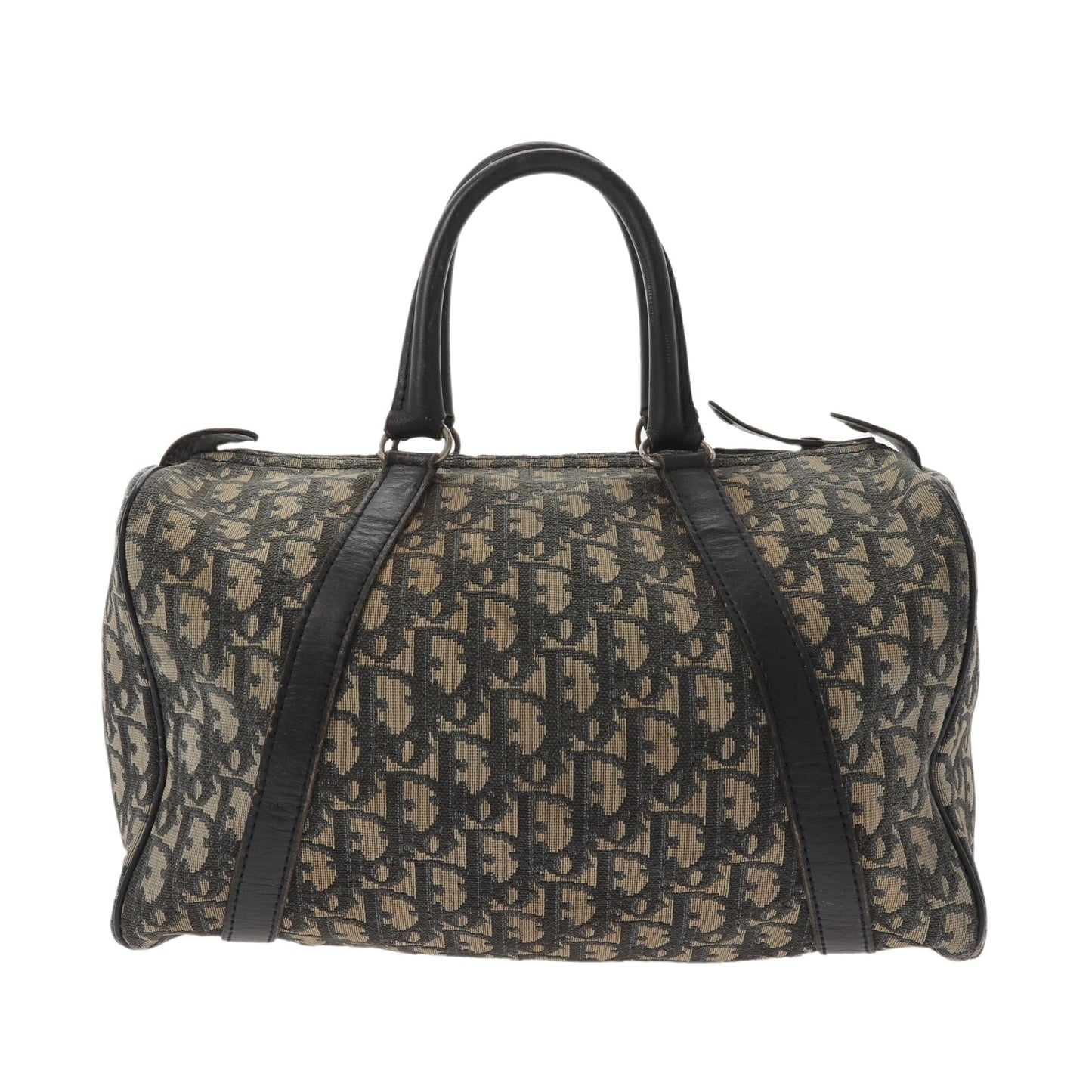 CHRISTIAN DIOR Bowling Handbag in Blue Fabric