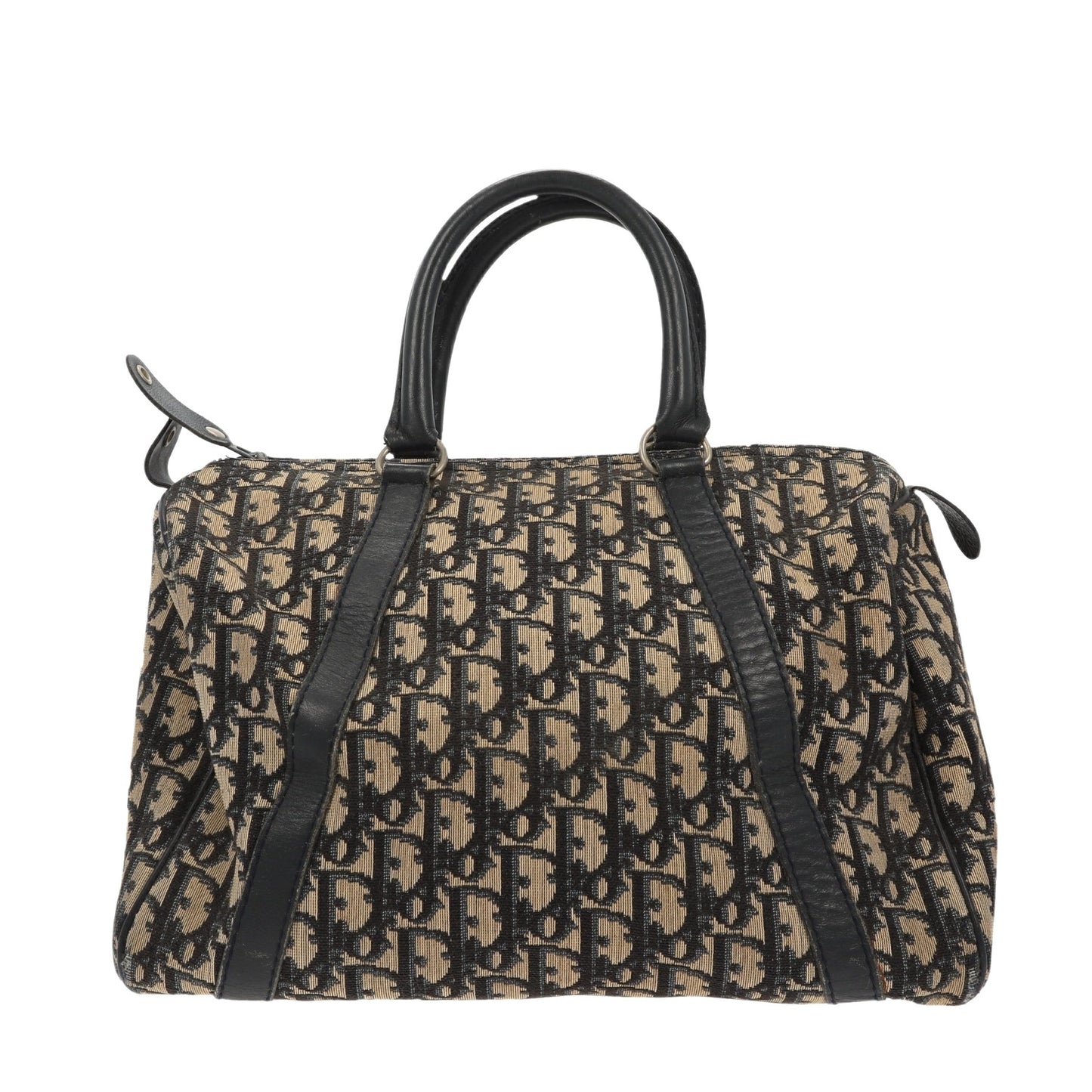 CHRISTIAN DIOR Bowling Handbag in Blue Fabric