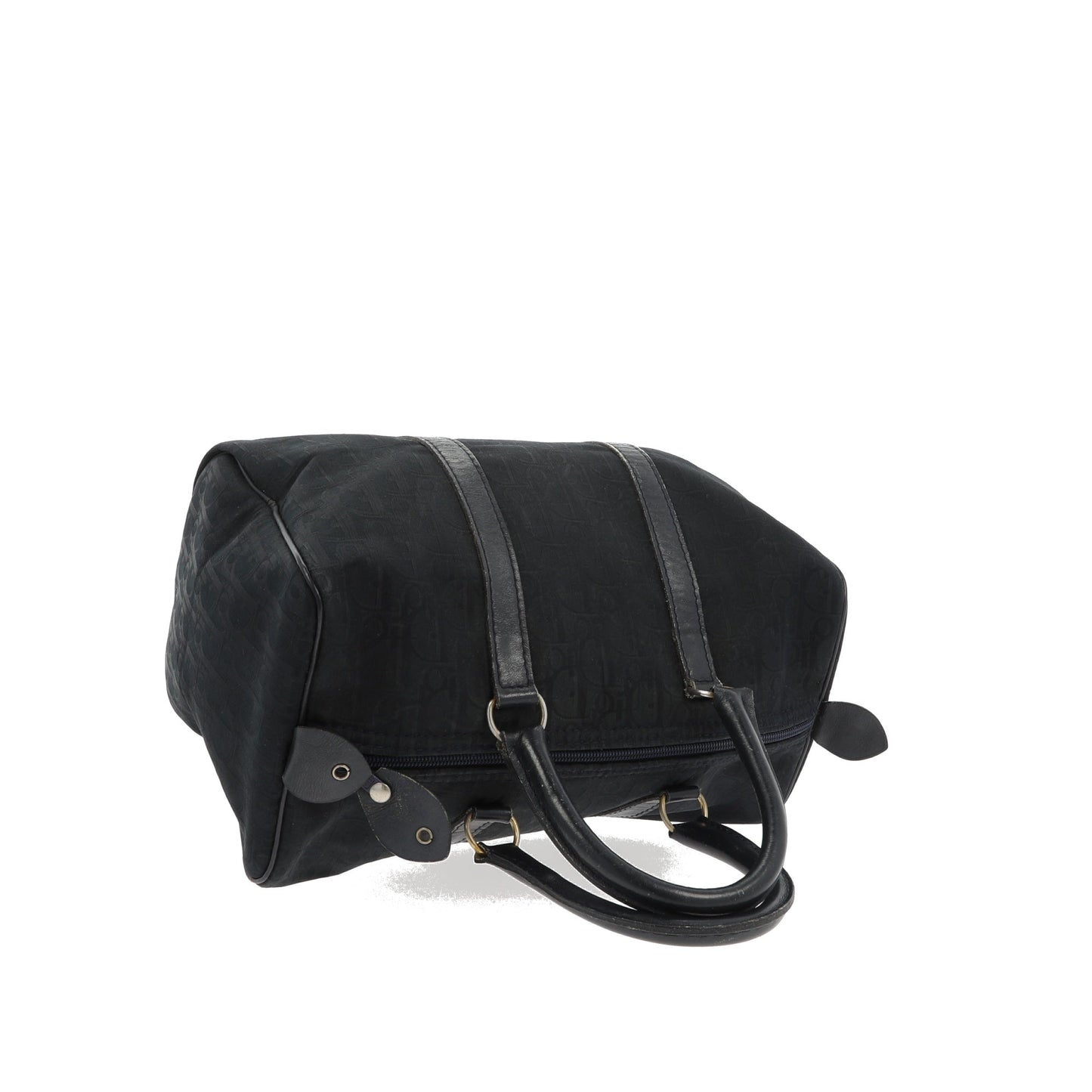 CHRISTIAN DIOR Bowling Handbag in Blue Fabric