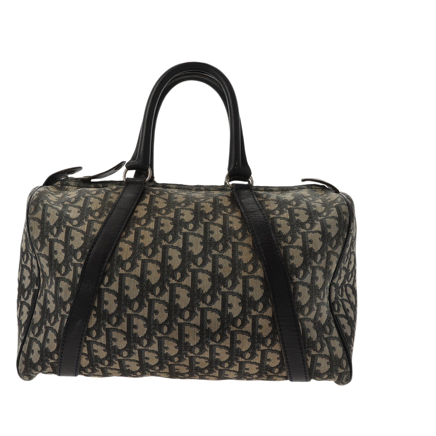 CHRISTIAN DIOR Bowling Handbag in Blue Fabric