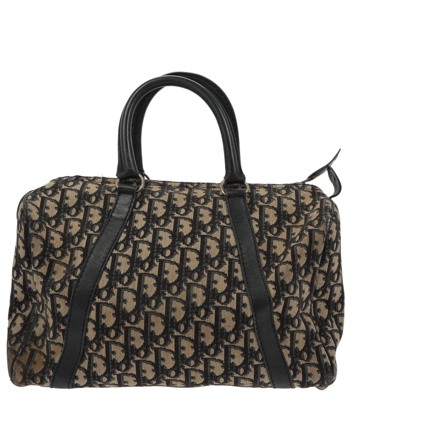 CHRISTIAN DIOR Bowling Handbag in Blue Fabric