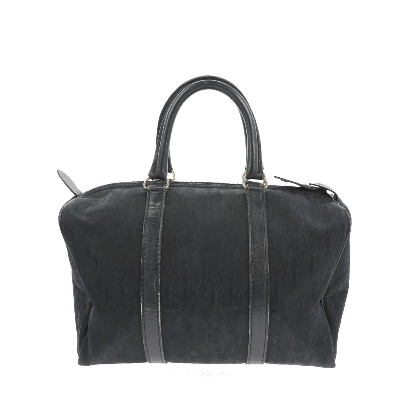 CHRISTIAN DIOR Bowling Handbag in Blue Fabric