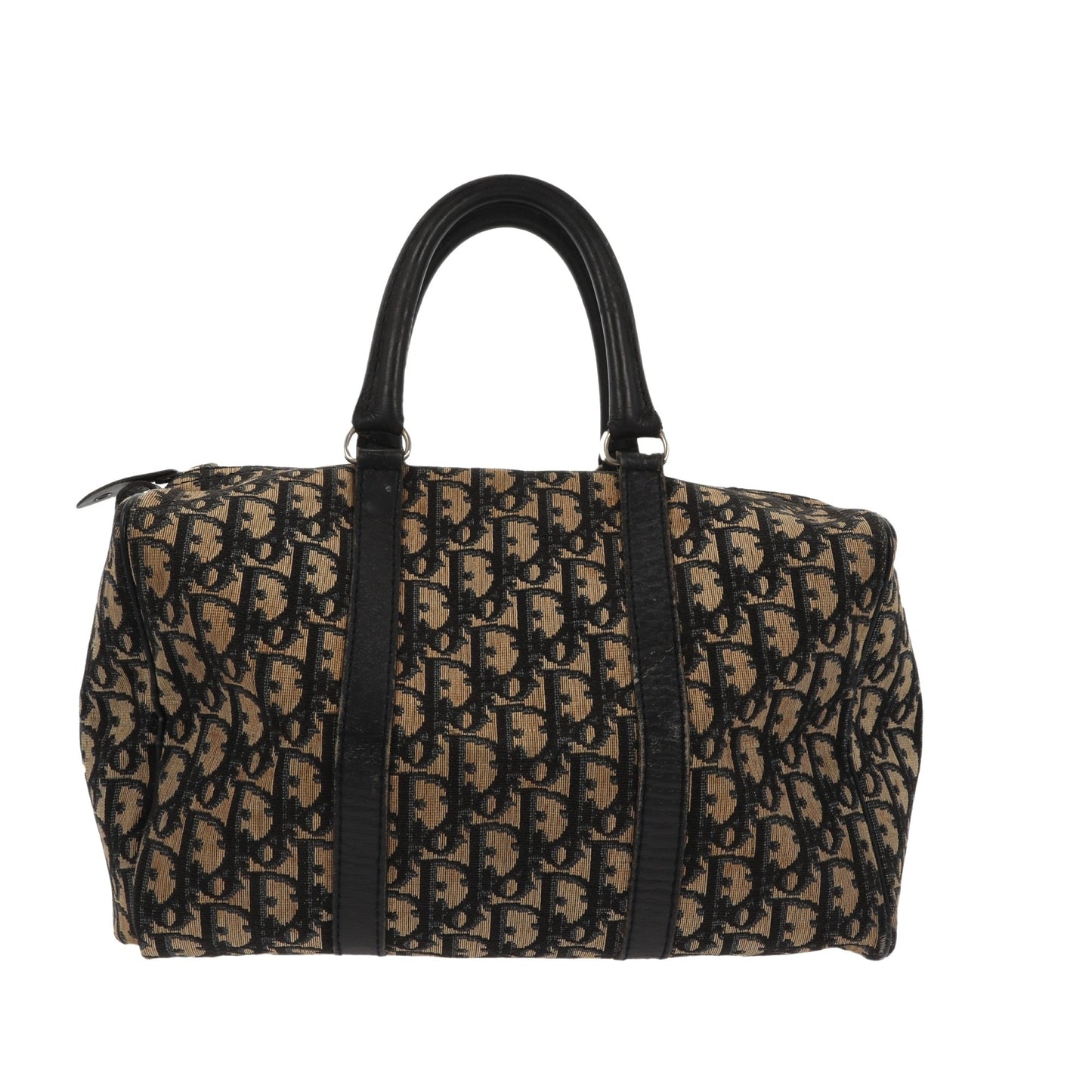 CHRISTIAN DIOR Bowling Handbag in Blue Fabric