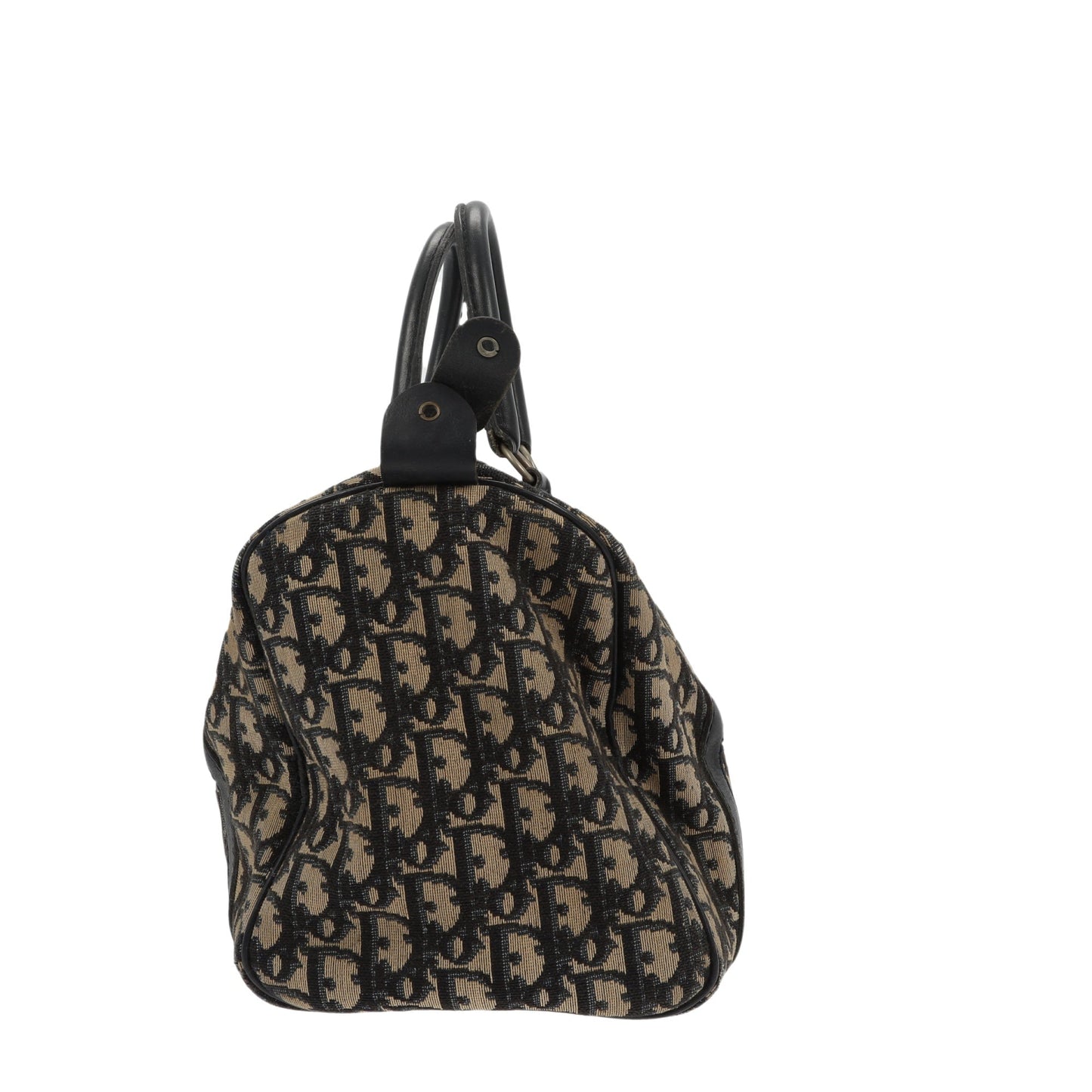 CHRISTIAN DIOR Bowling Handbag in Blue Fabric