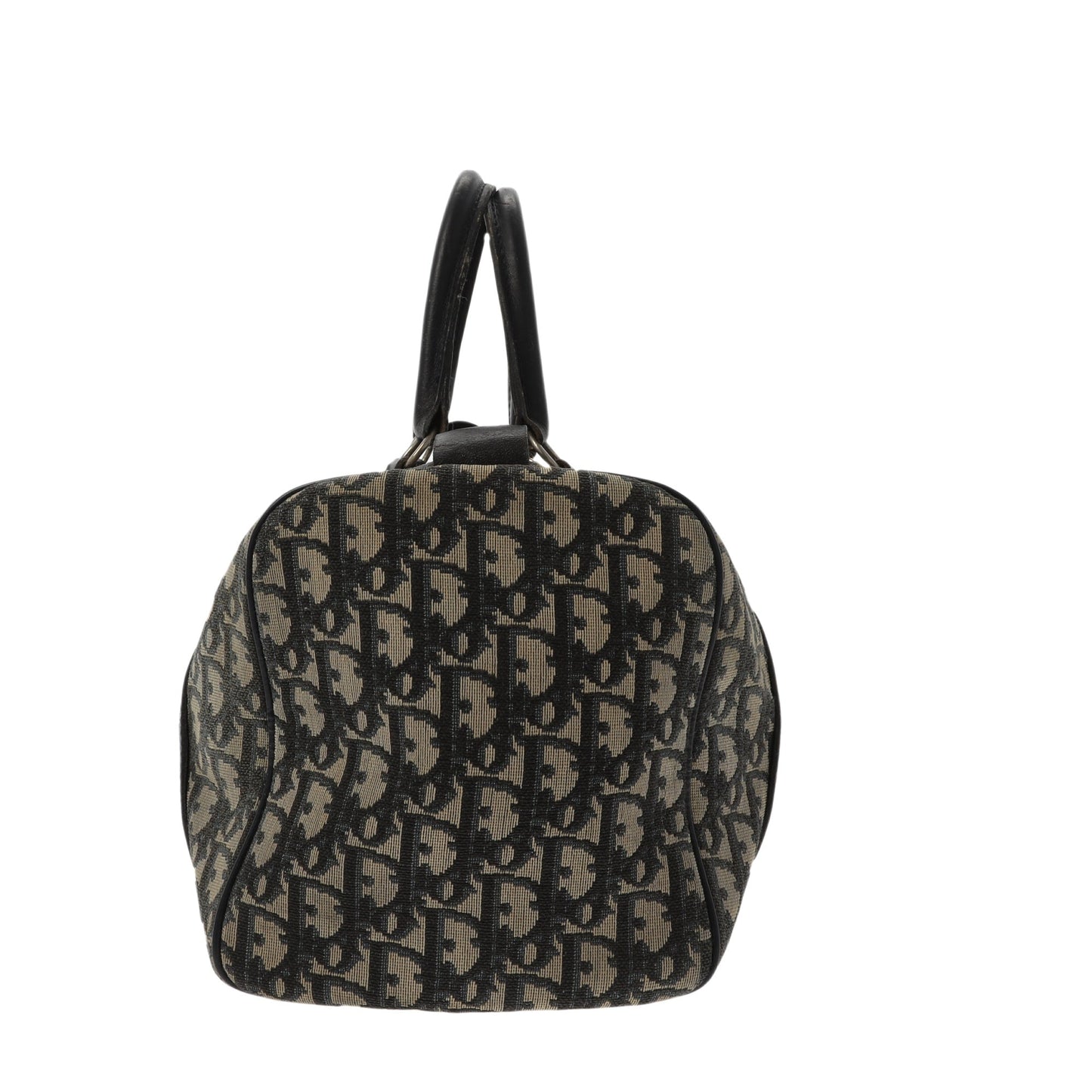 CHRISTIAN DIOR Bowling Handbag in Blue Fabric