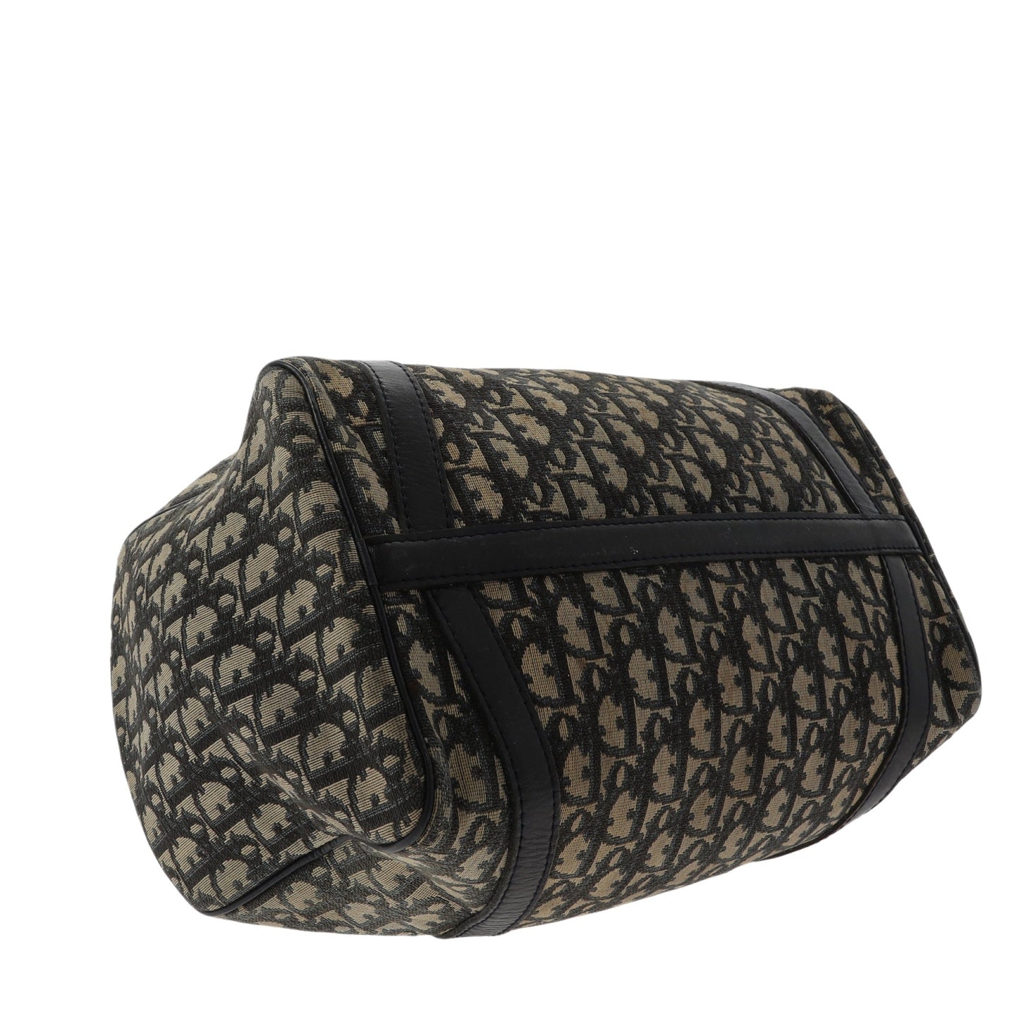 CHRISTIAN DIOR Bowling Handbag in Blue Fabric