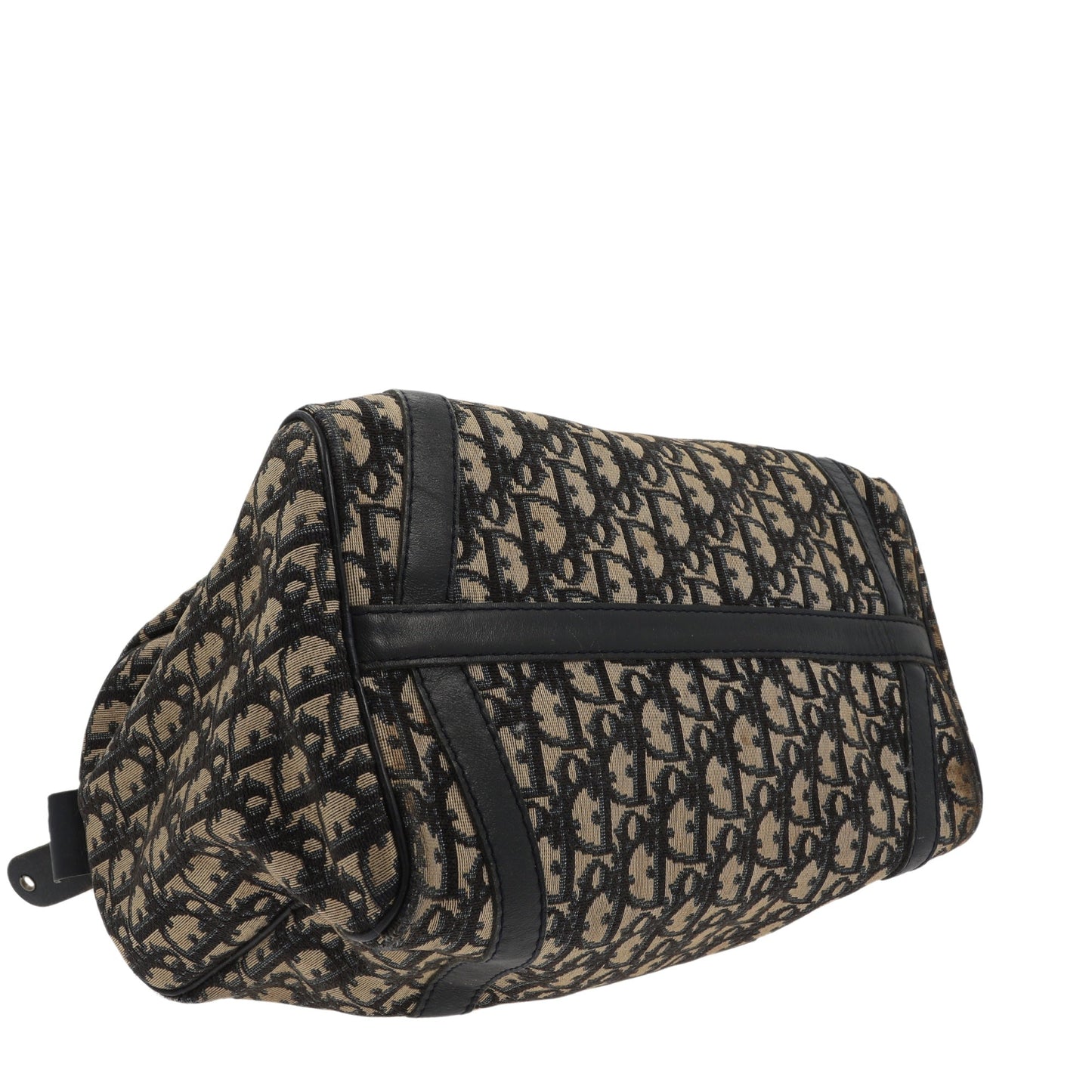 CHRISTIAN DIOR Bowling Handbag in Blue Fabric
