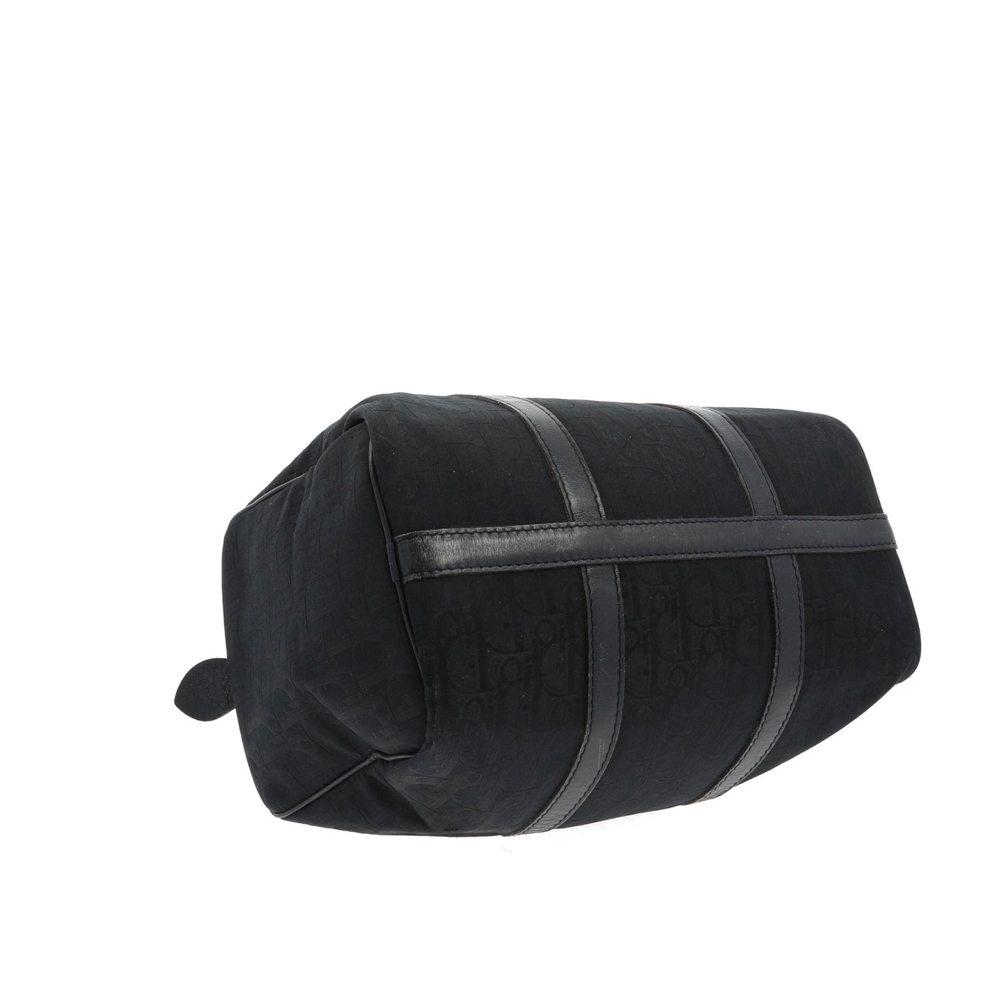 CHRISTIAN DIOR Bowling Handbag in Blue Fabric