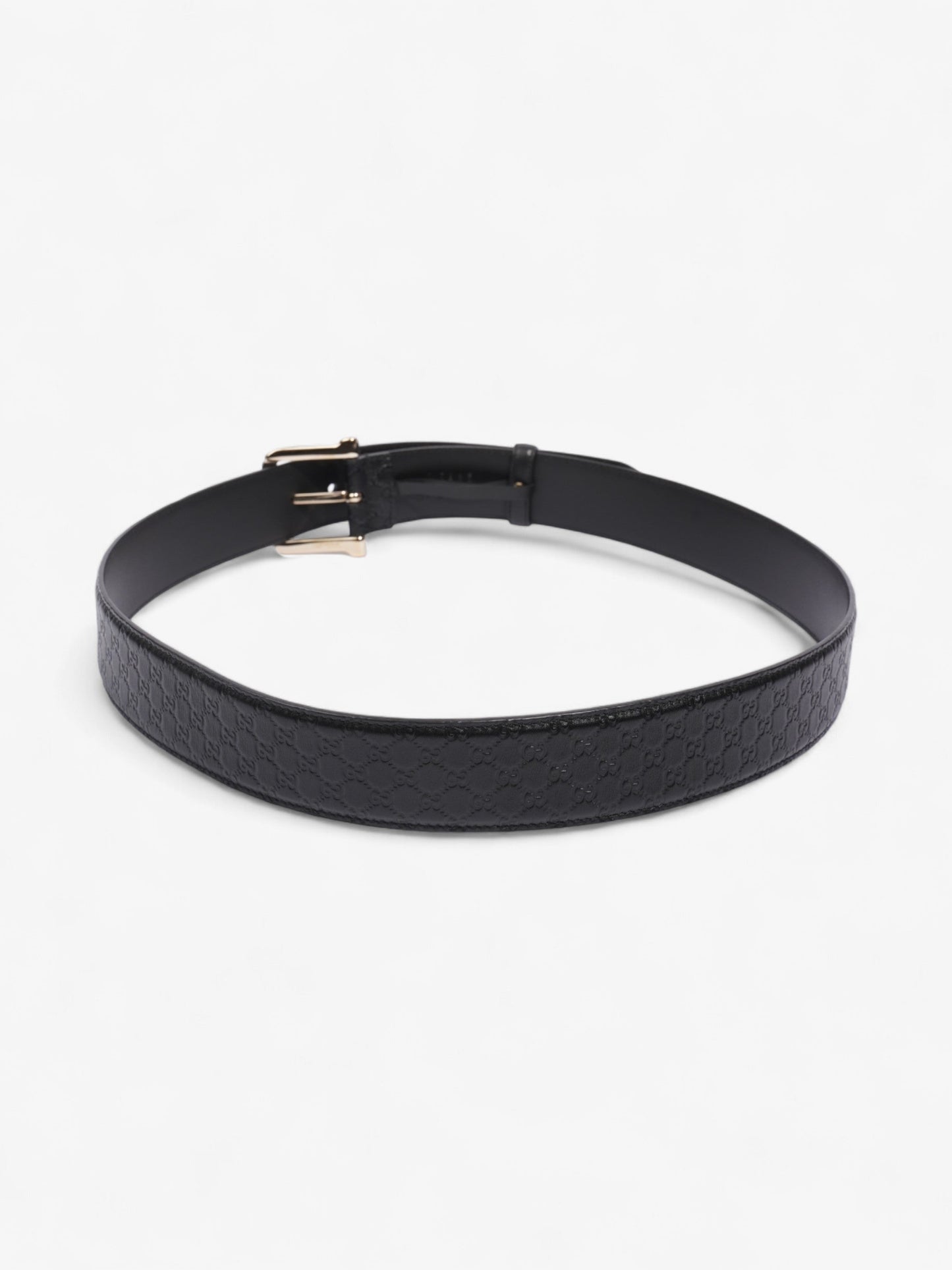 Gucci Microguccissima Buckle Belt Black Leather 100cm / 40"