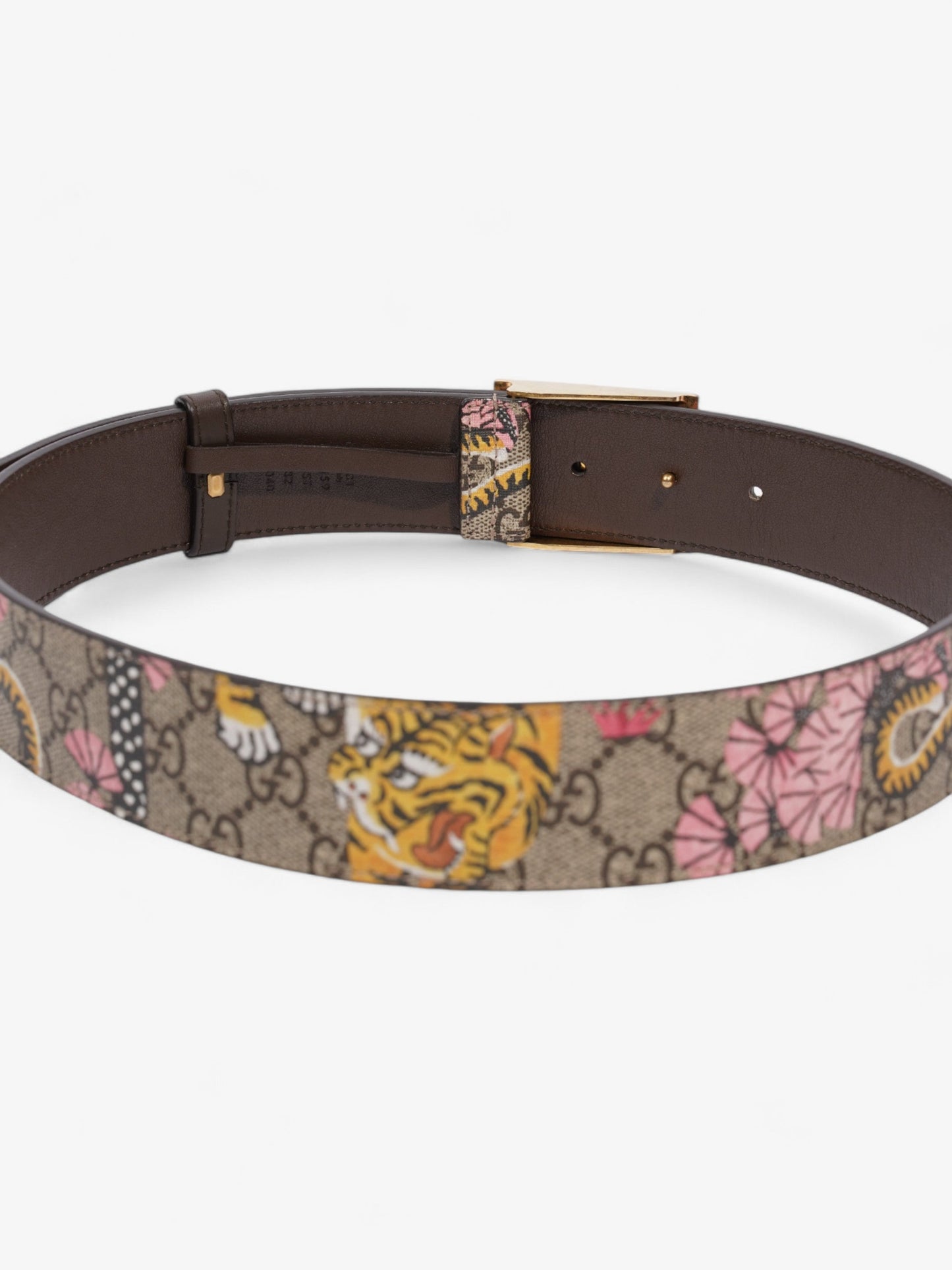 Gucci Buckle Belt Supreme / Bloom Coated Canvas 80cm 32"