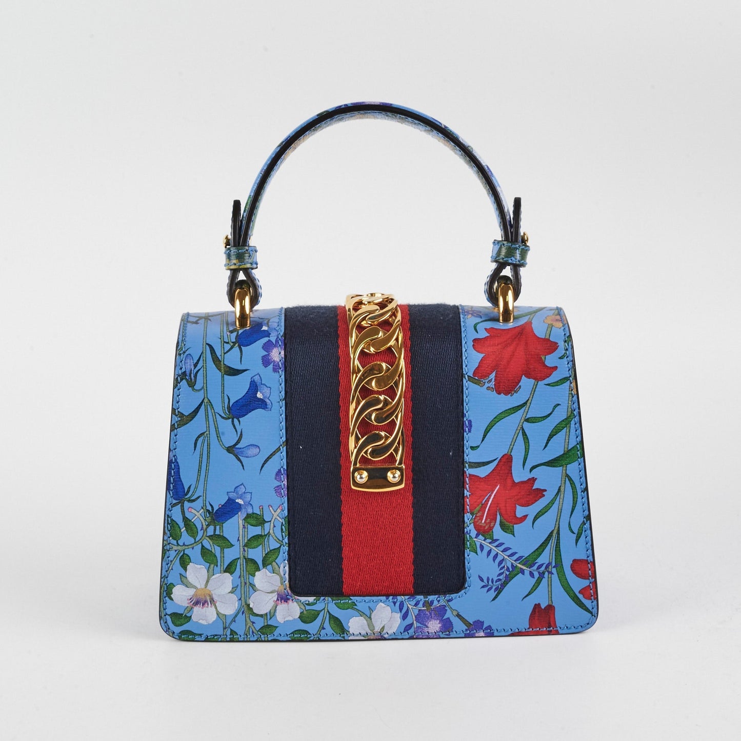 Gucci Mini Sylvie Top Handle Floral