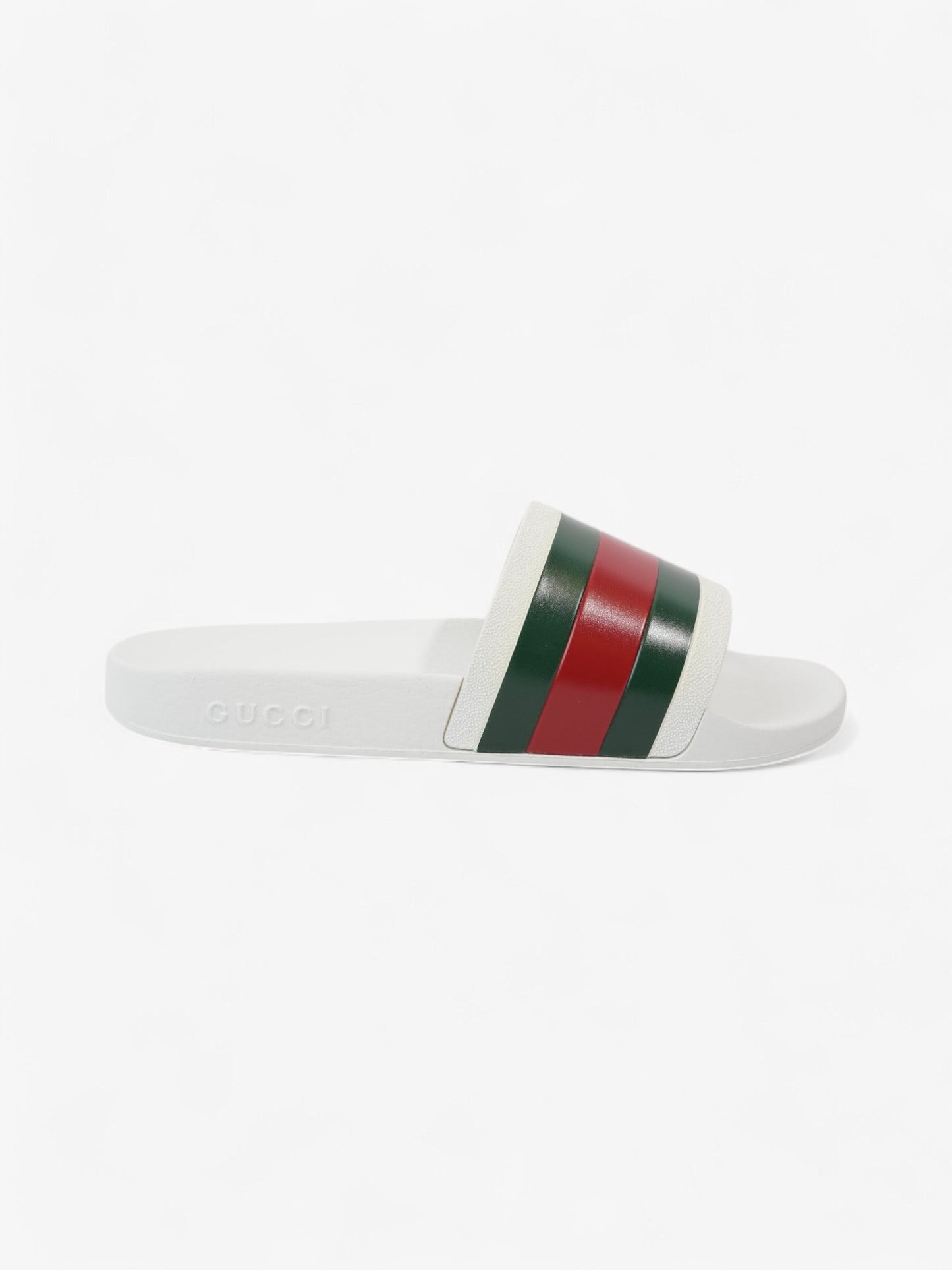 Gucci Gucci Slides White / Green / Red Rubber EU 42 UK 8