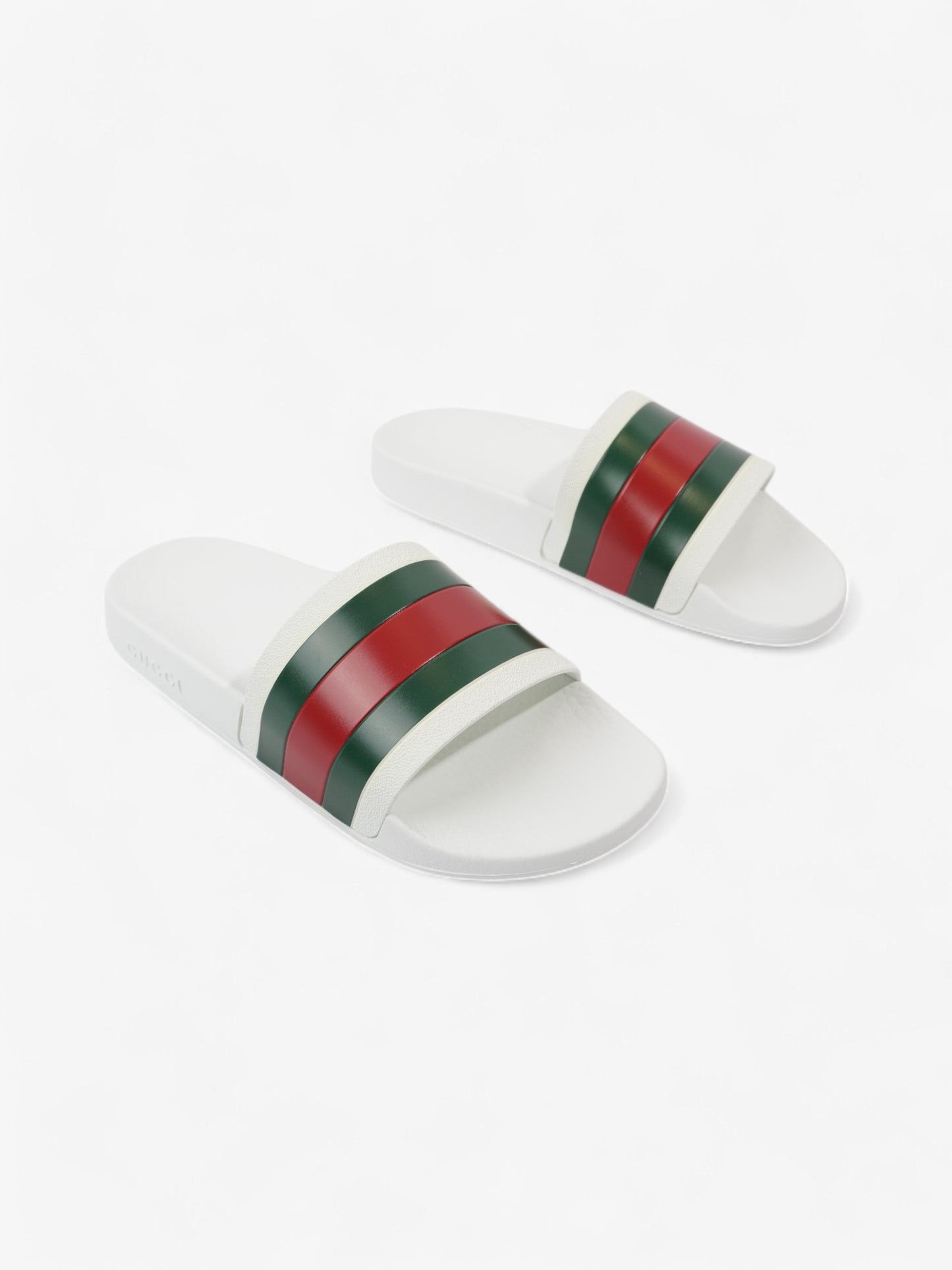 Gucci Gucci Slides White / Green / Red Rubber EU 42 UK 8