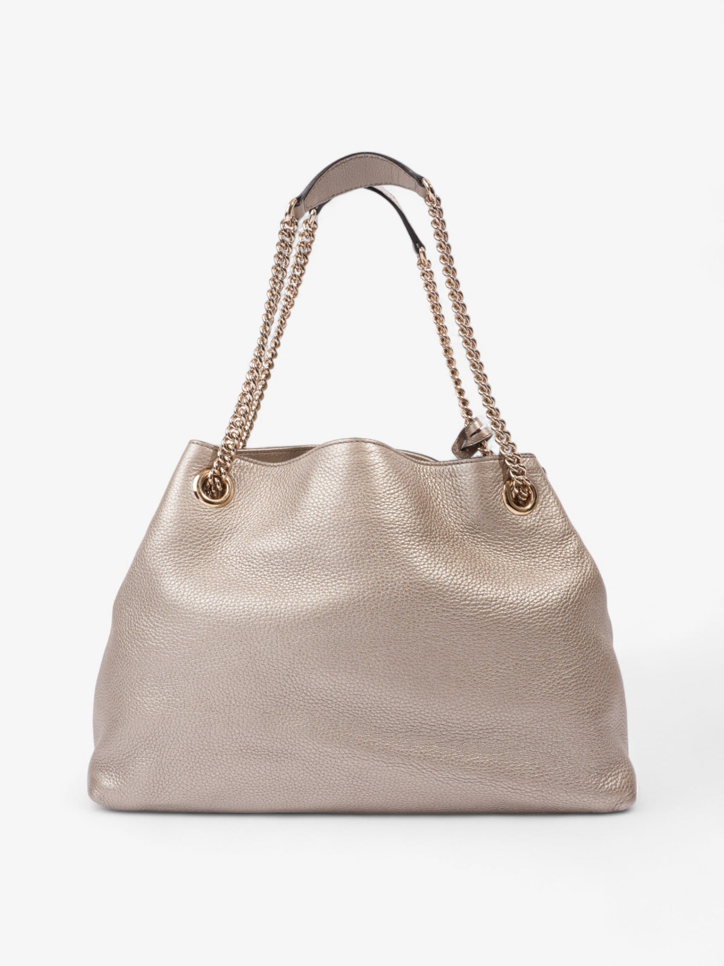 Gucci Soho Chain Tote Golden Beige Calfskin Leather Medium